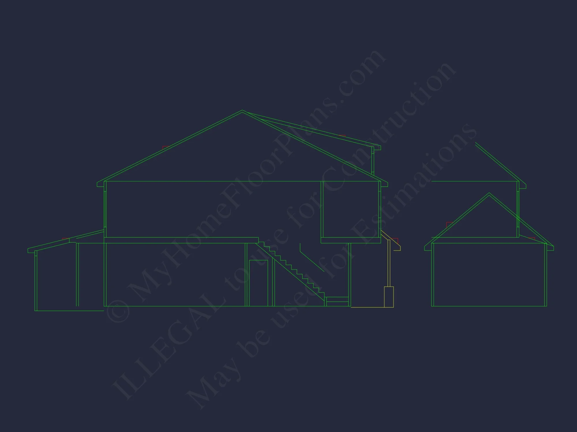 Modern Craftsman house Plan with Open Floor Plan Designs