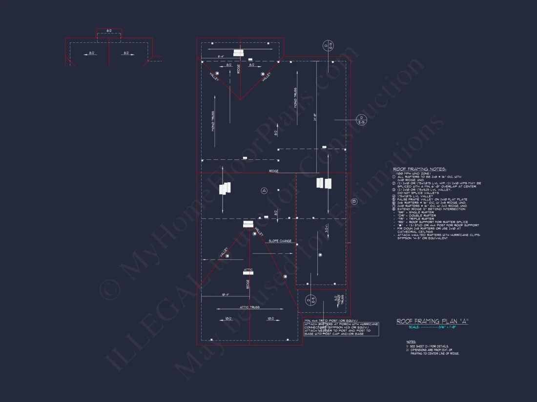 Stylish house Plan: 3-Bedroom CAD Floor Designs & Blueprint