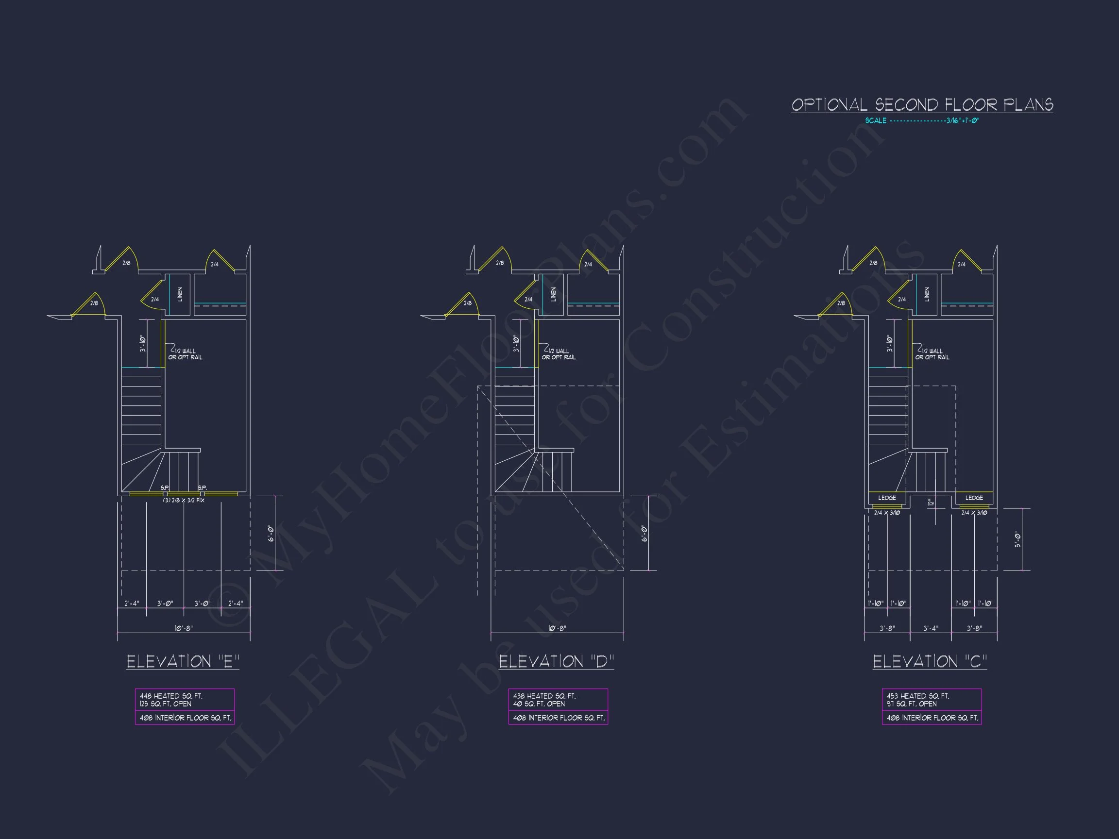 11-1061 HOUSE PLAN - Traditional Home Plan - 3-Bed, 2.5-Bath, 1,950 SF 16 Stylish house Plan: 3-Bedroom CAD Floor Designs & Blueprint
