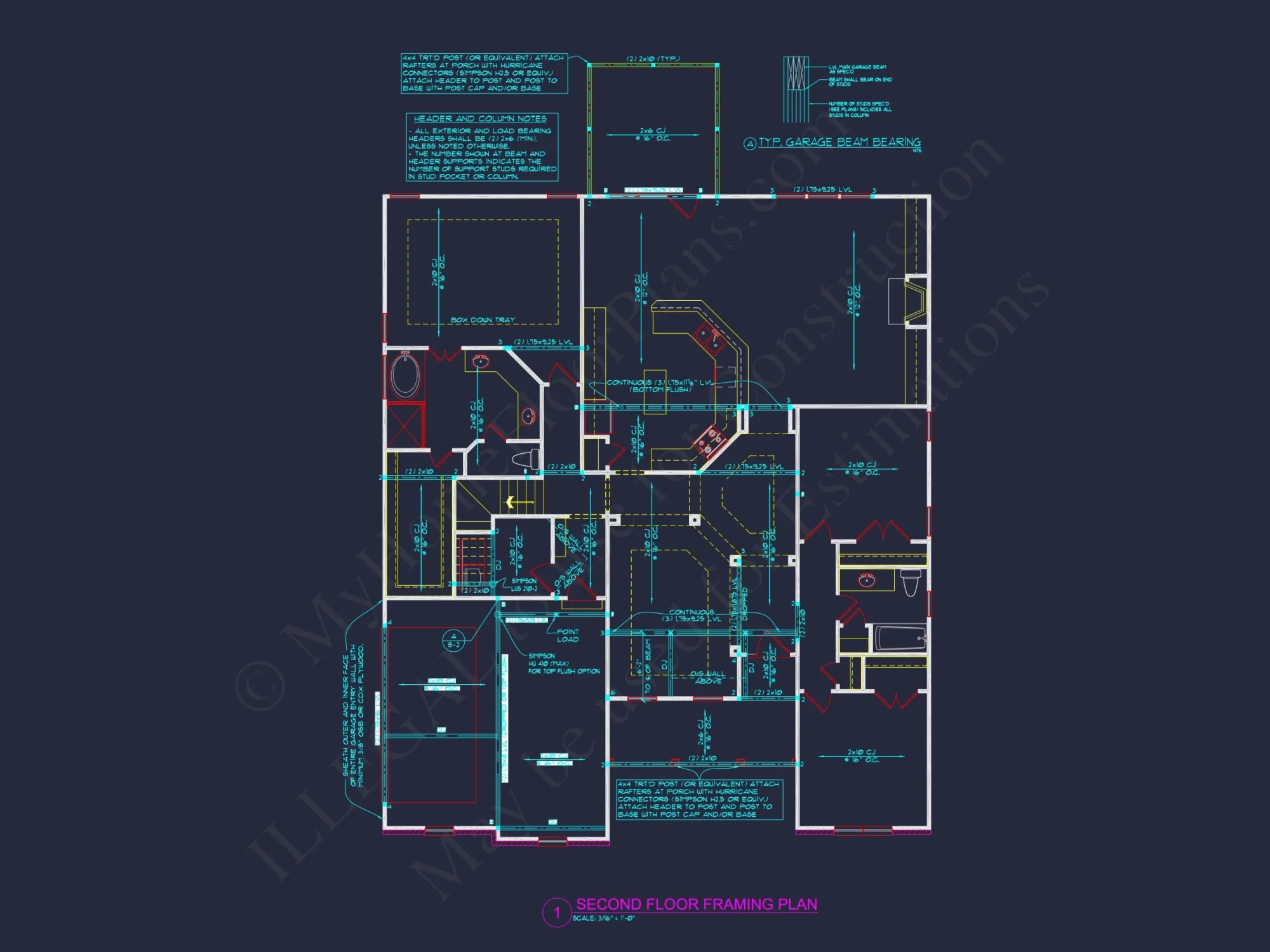 Beautiful house Plan with CAD Blueprint and Stunning Designs