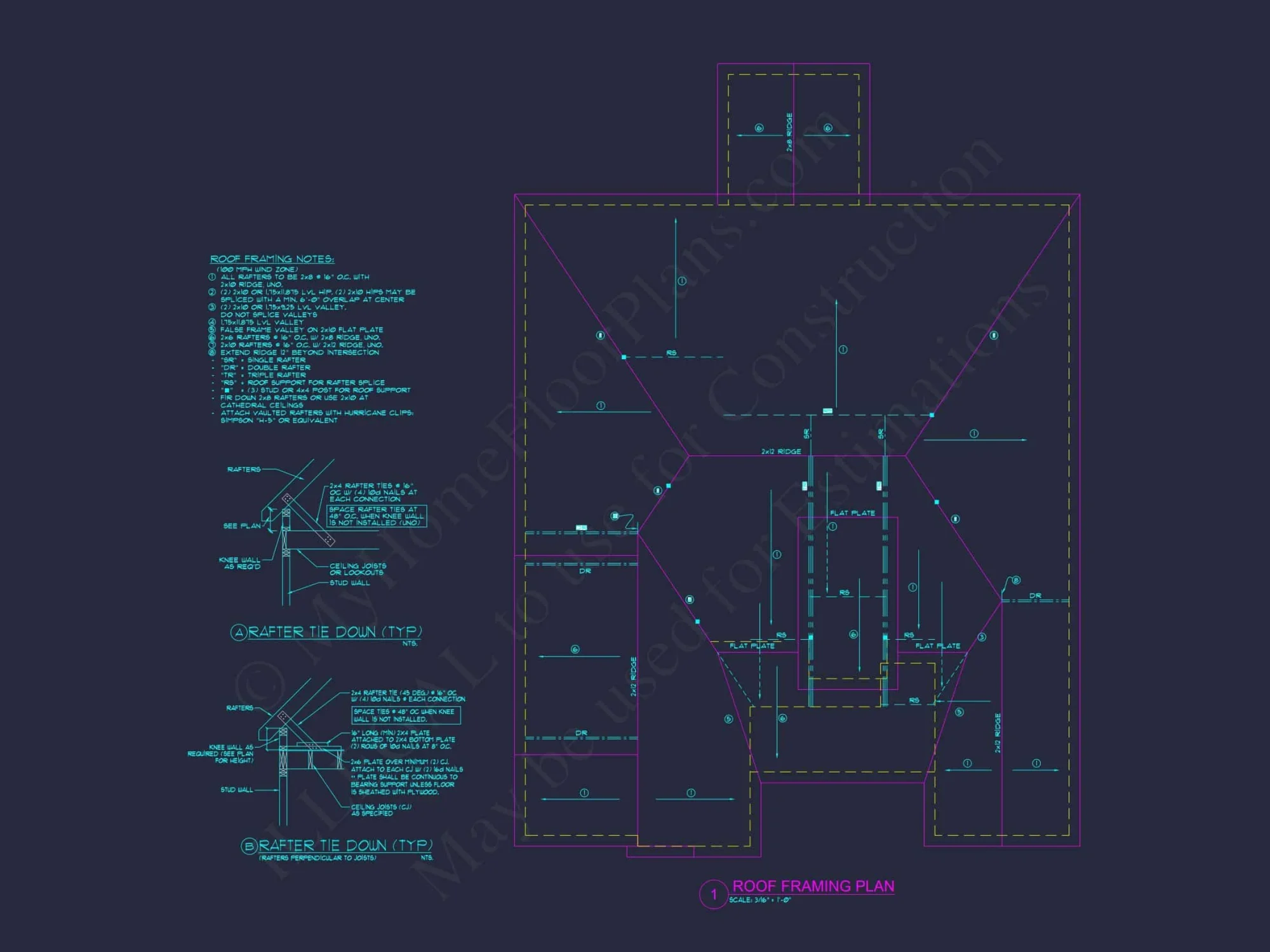 Beautiful house Plan with CAD Blueprint and Stunning Designs
