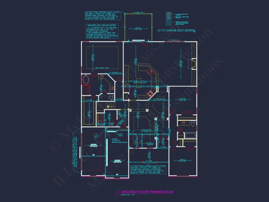 Beautiful house Plan with CAD Blueprint and Stunning Designs