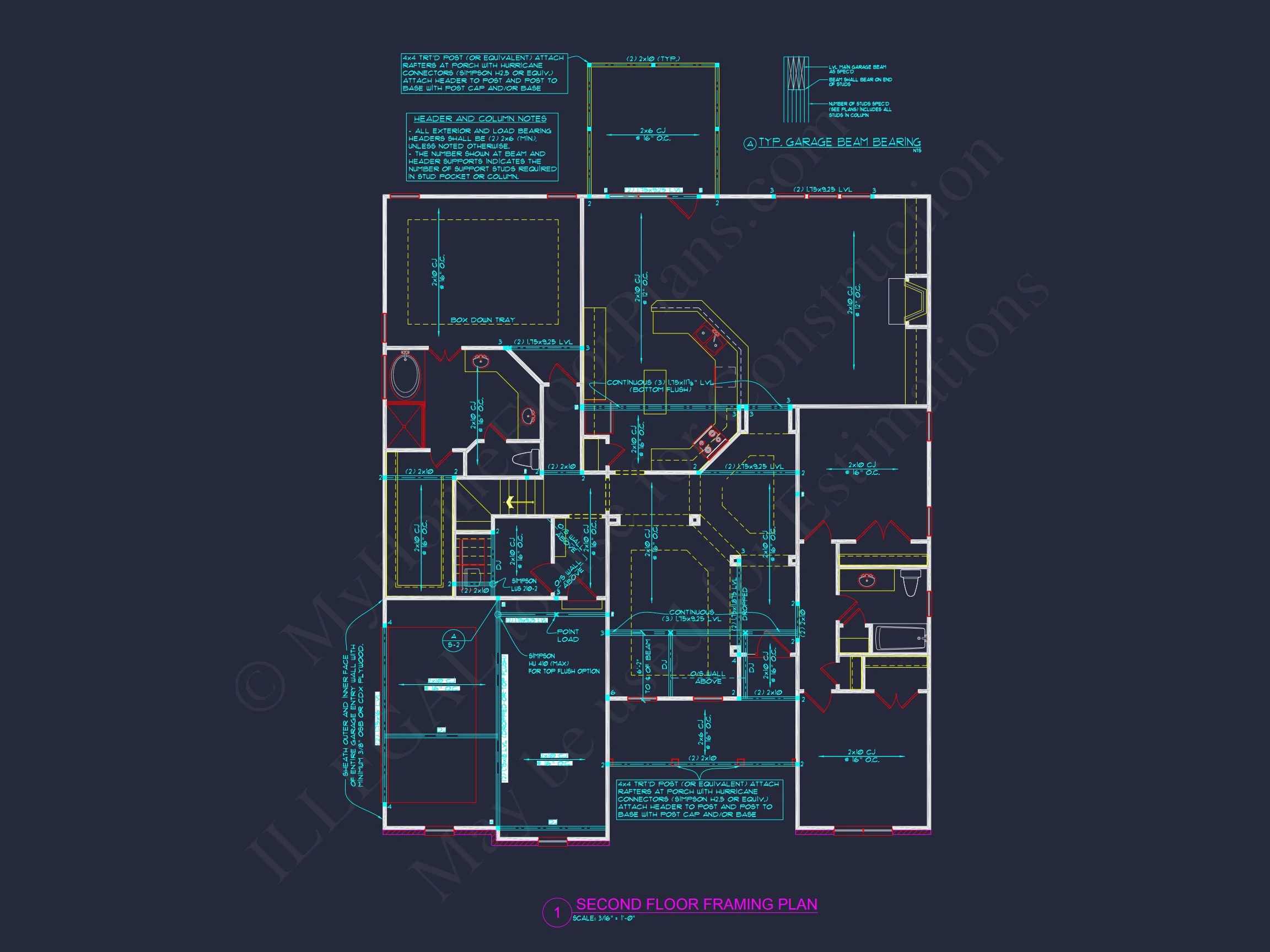 Beautiful house Plan with CAD Blueprint and Stunning Designs