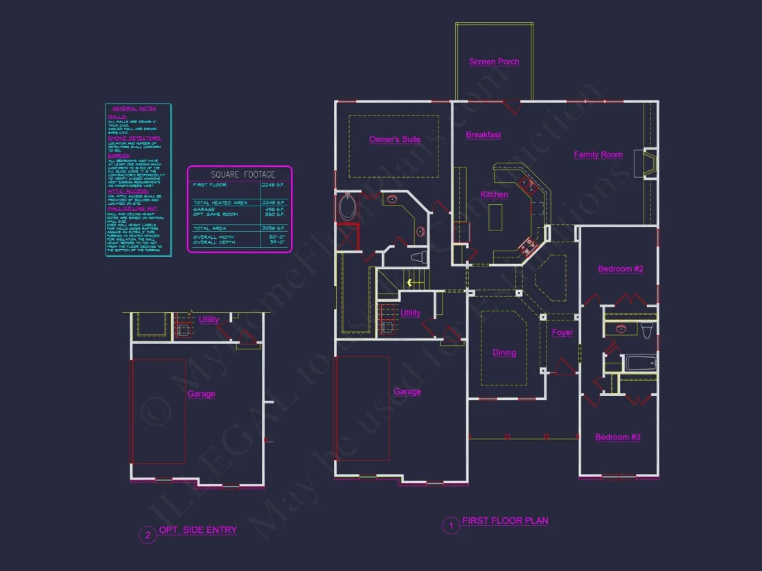 Beautiful house Plan with CAD Blueprint and Stunning Designs