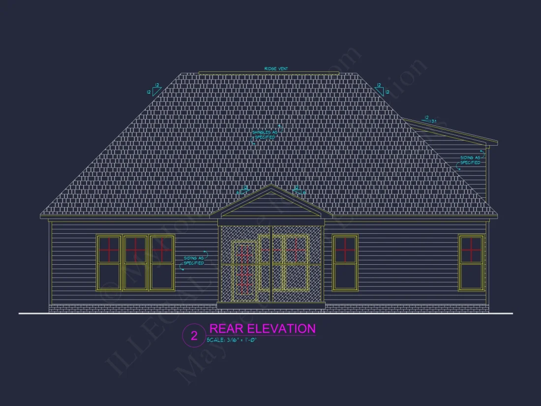 Beautiful house Plan with CAD Blueprint and Stunning Designs