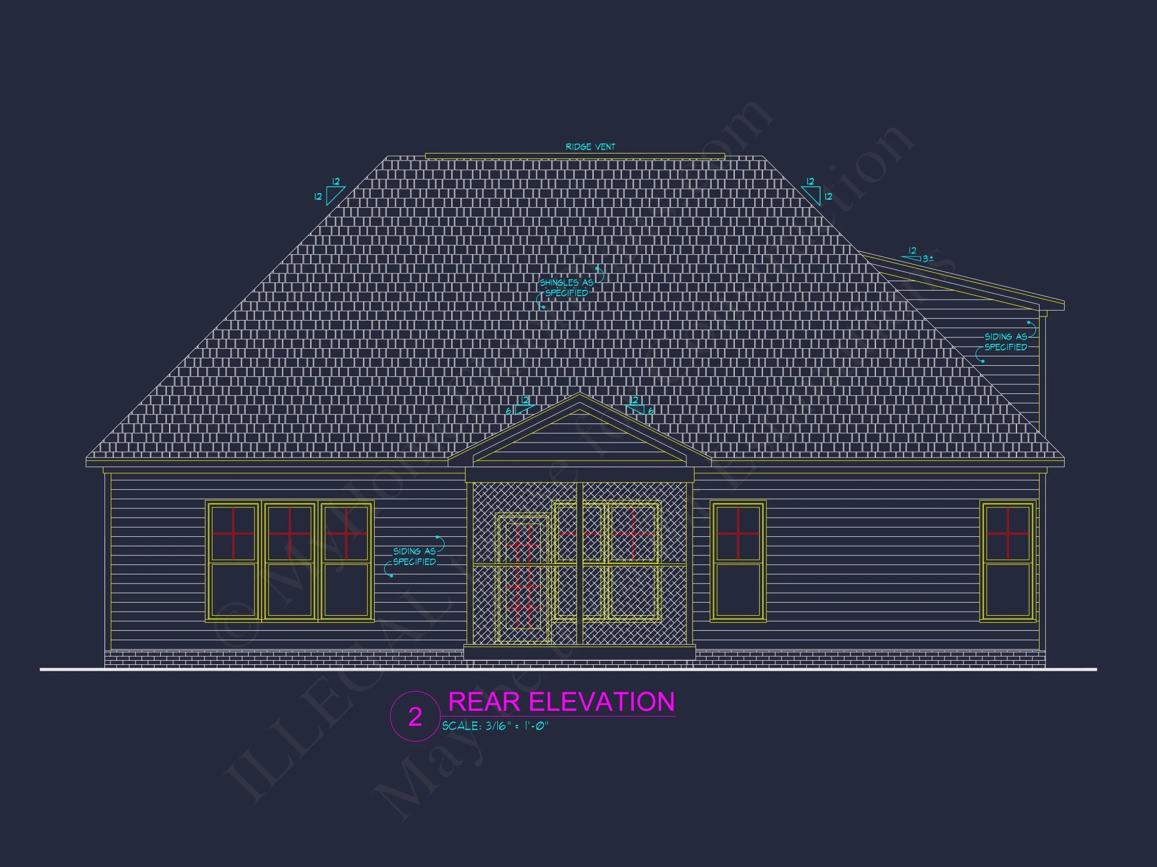 Beautiful house Plan with CAD Blueprint and Stunning Designs