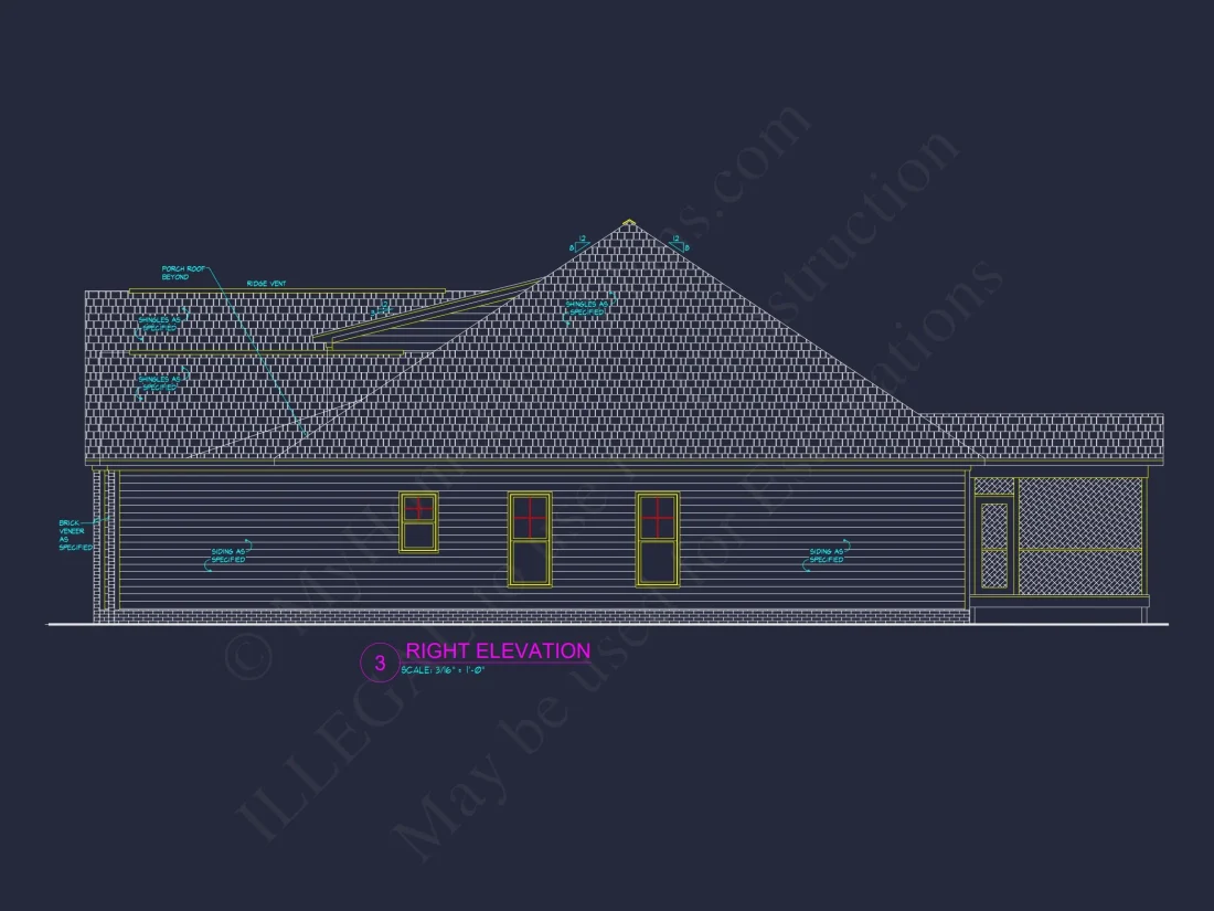 Beautiful house Plan with CAD Blueprint and Stunning Designs