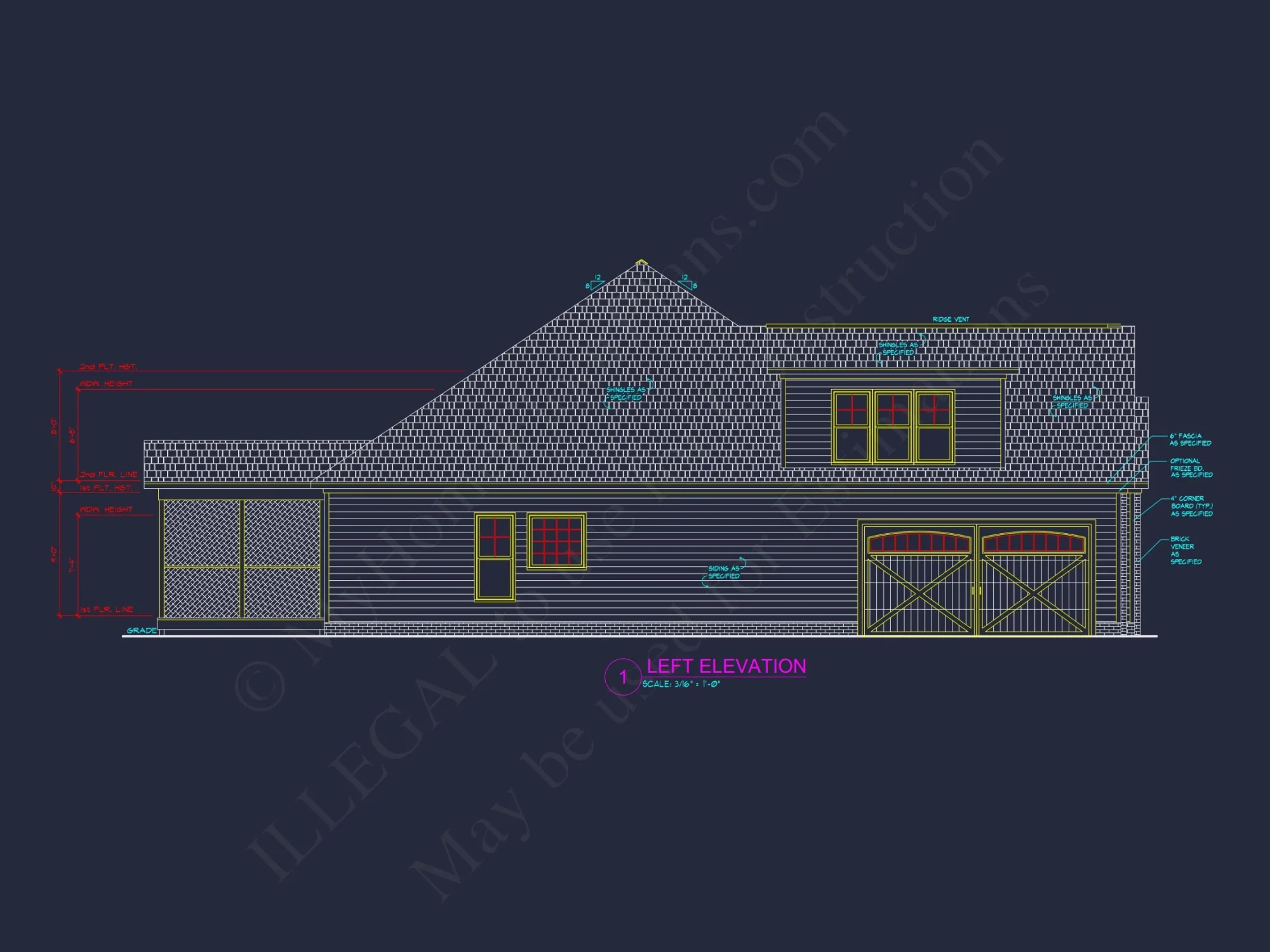 Beautiful house Plan with CAD Blueprint and Stunning Designs