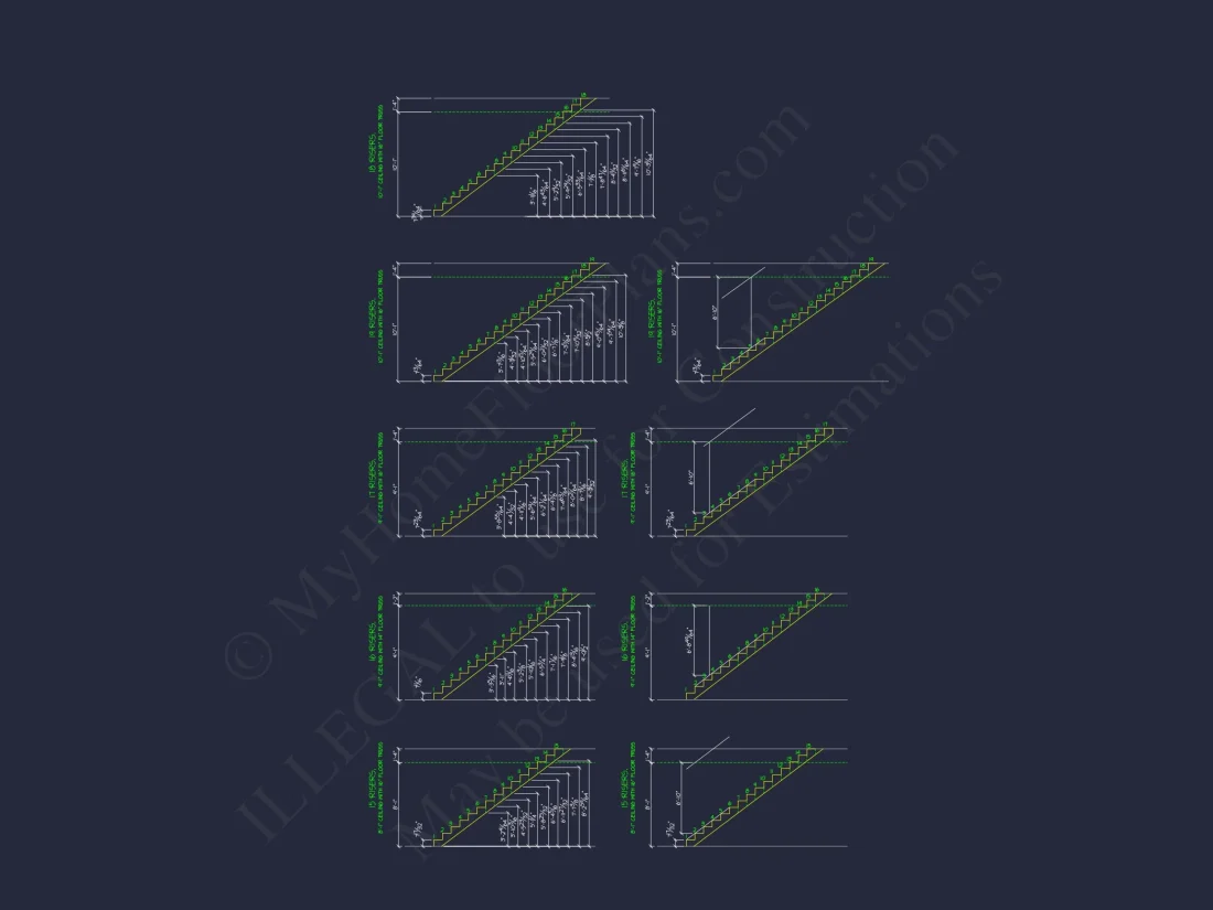 Colonial Revival house Plan with CAD Blueprint and Design