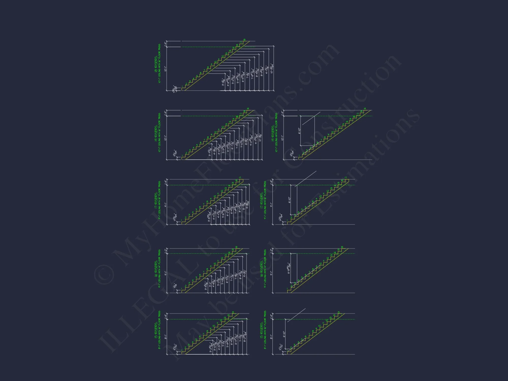Colonial Revival house Plan with CAD Blueprint and Design