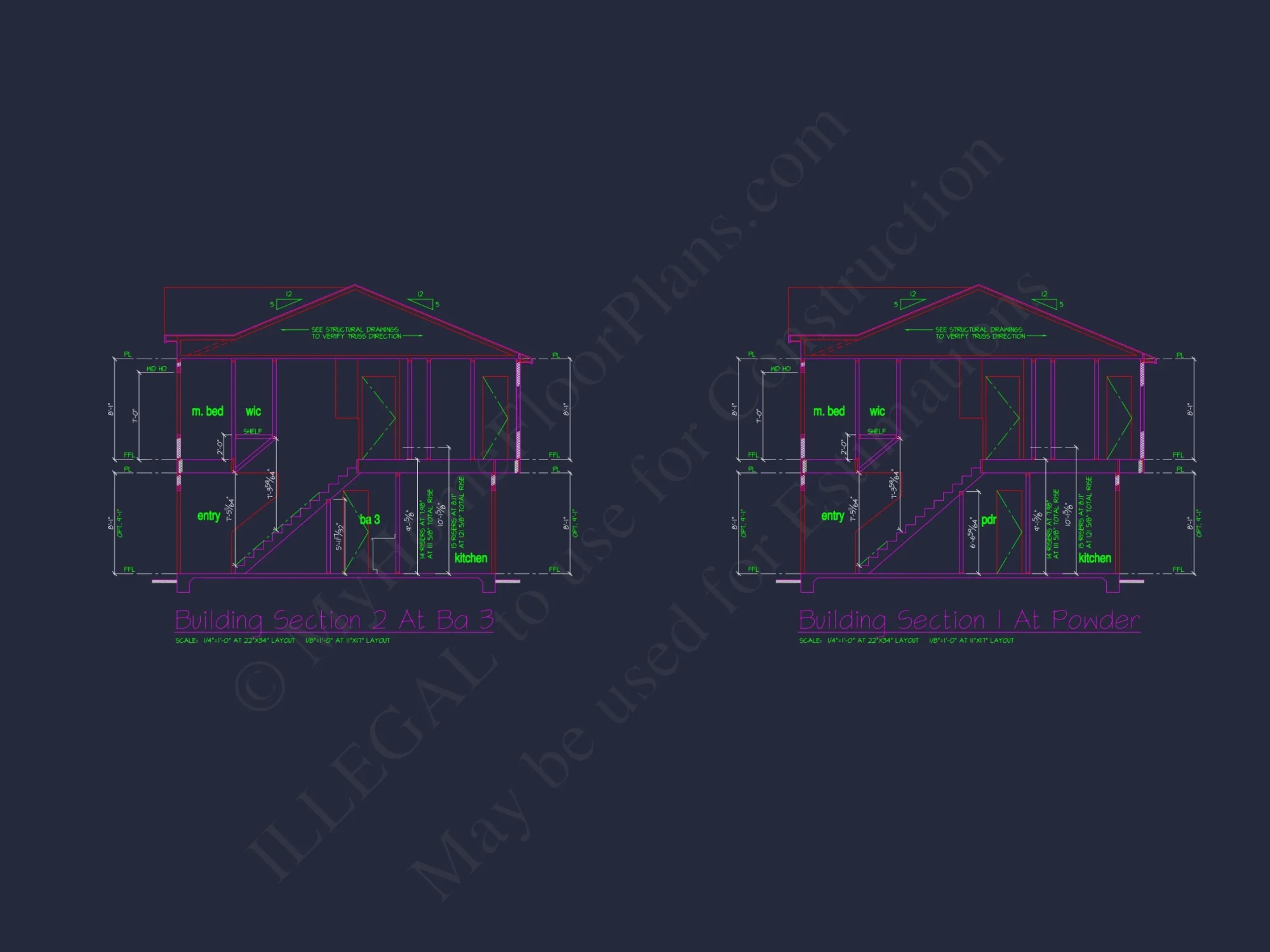 Colonial Revival house Plan with CAD Blueprint and Design