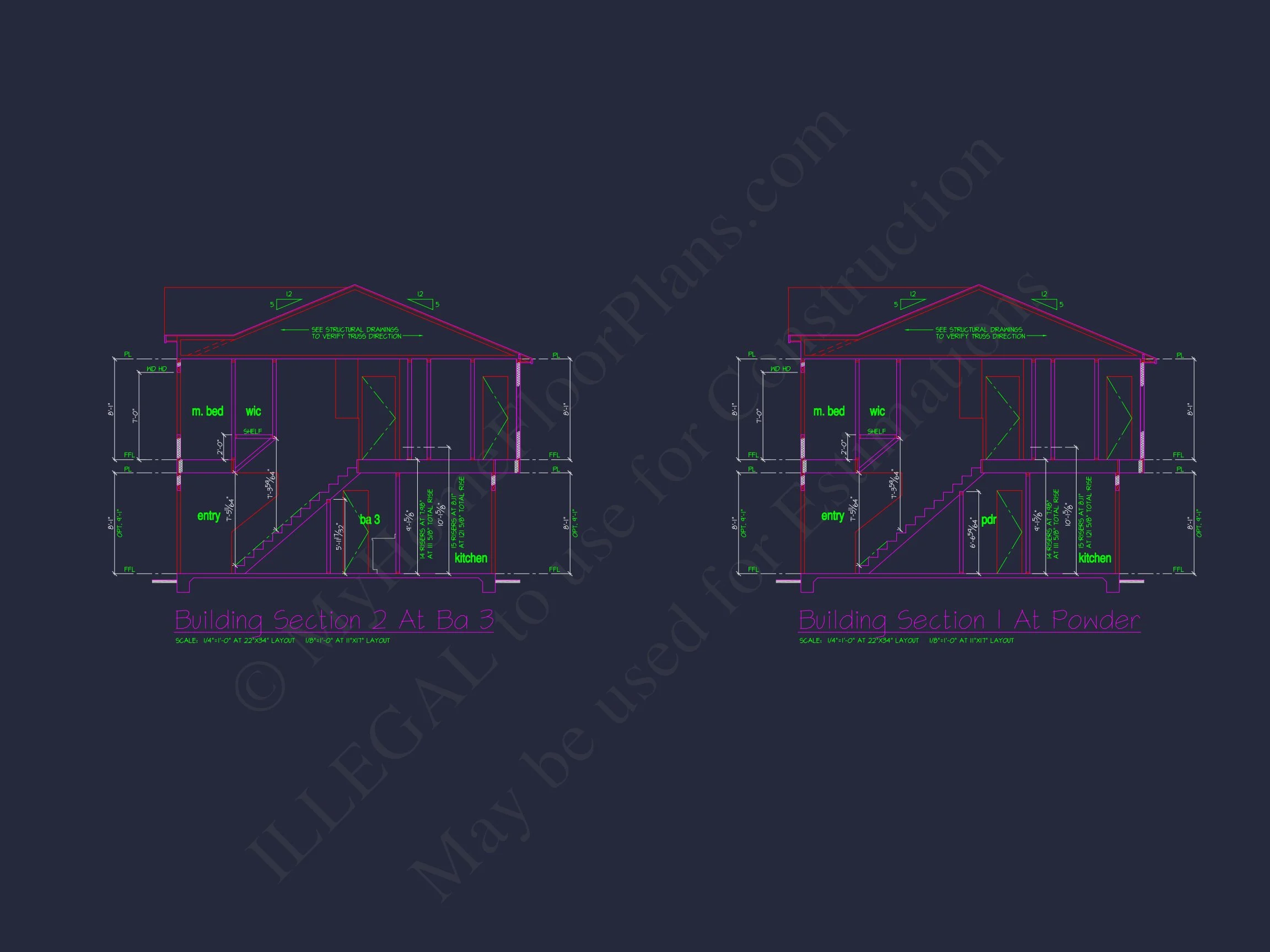 11-1020 HOUSE PLAN -Traditional Colonial Home Plan - 3-Bed, 2.5-Bath, 1,190 SF 19 Colonial Revival house Plan with CAD Blueprint and Design