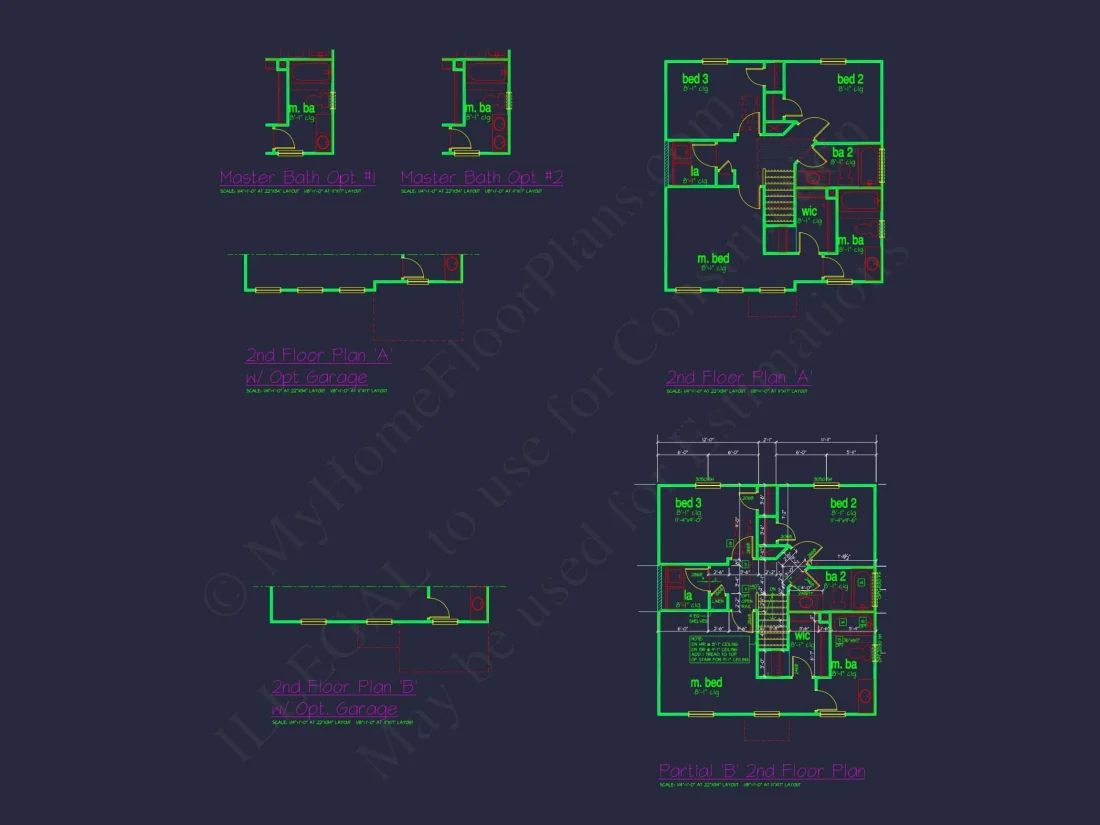 Colonial Revival house Plan with CAD Blueprint and Design