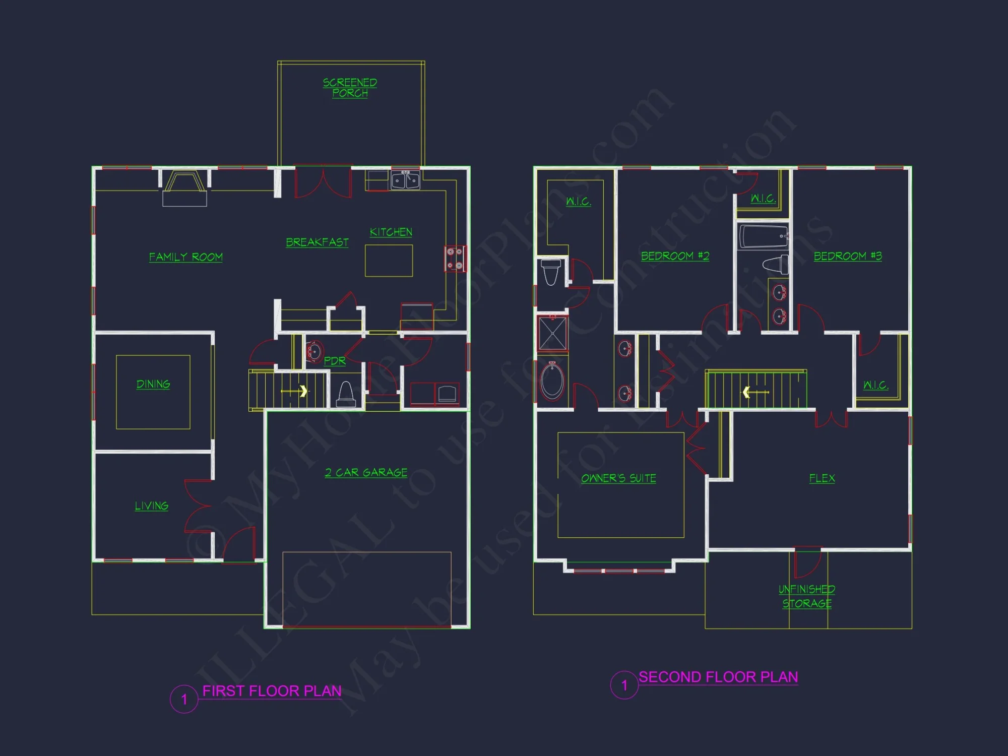 Modern Suburban house Plan with Spacious Floor Plan and CAD Design