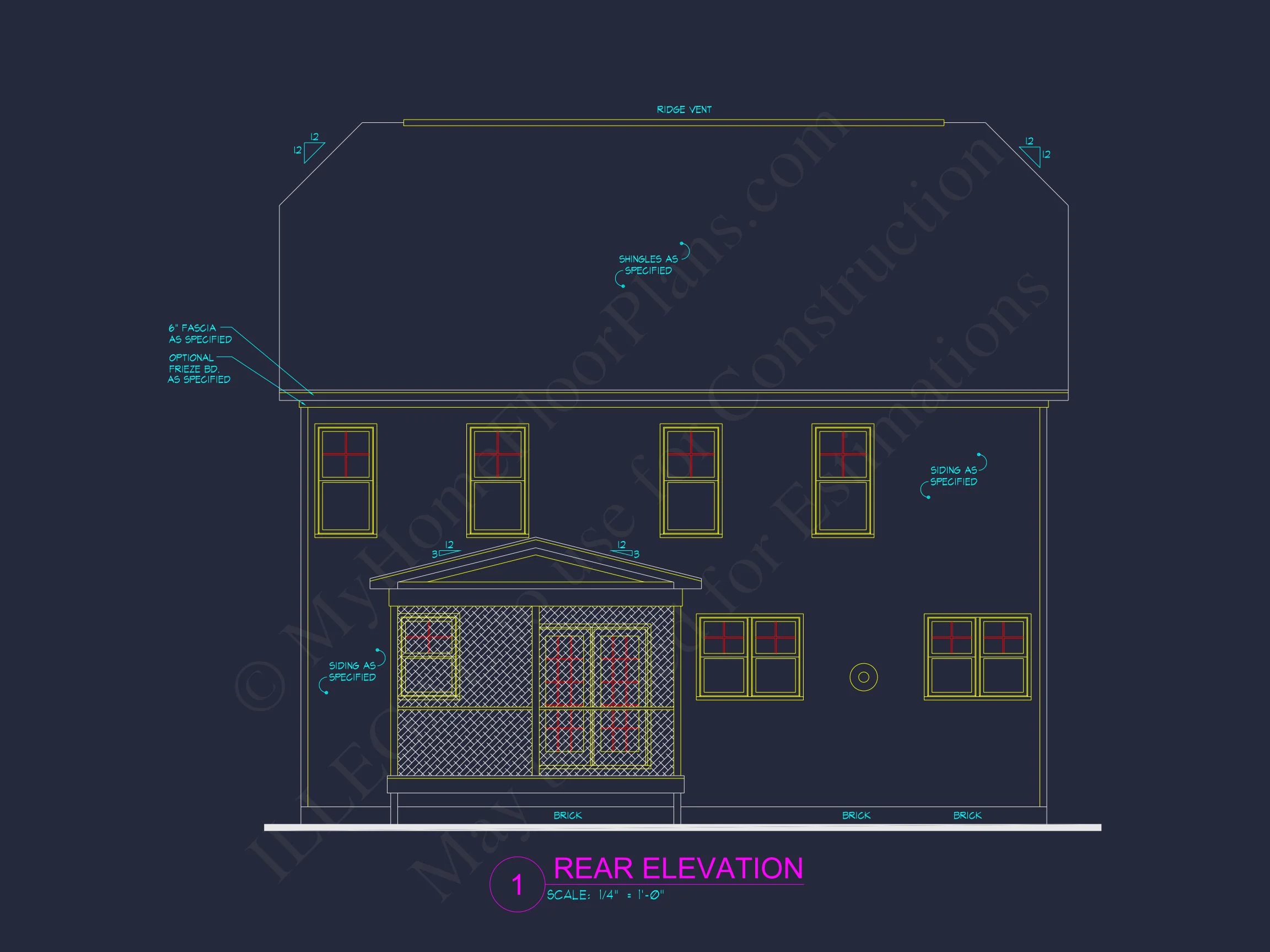 Modern Suburban house Plan with Spacious Floor Plan and CAD Design