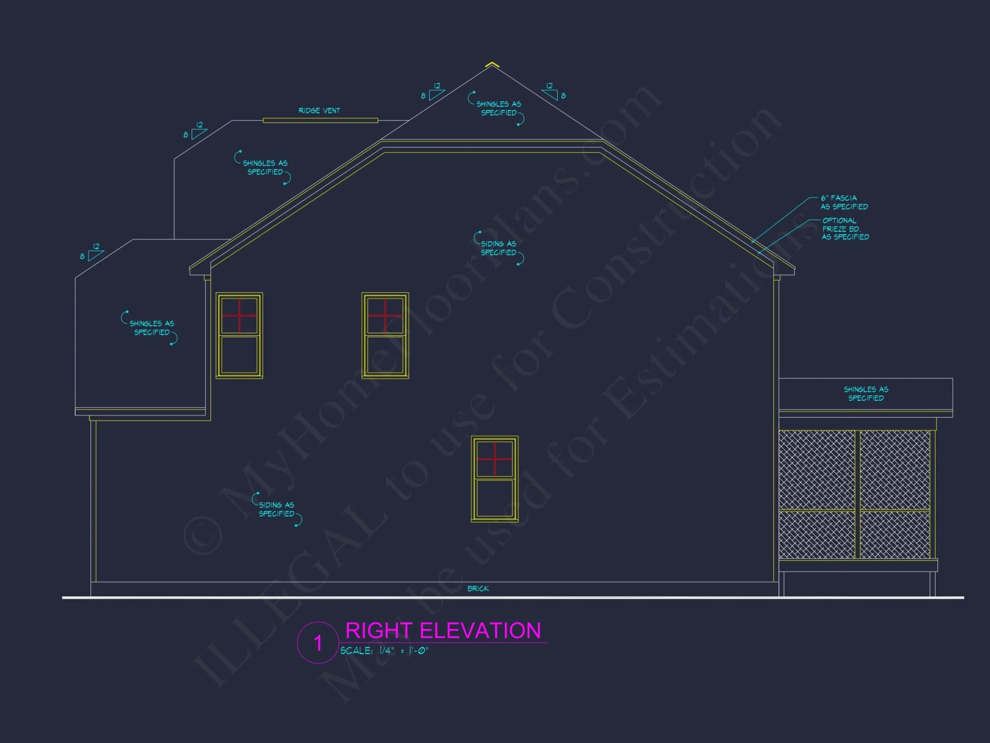 Modern Suburban house Plan with Spacious Floor Plan and CAD Design