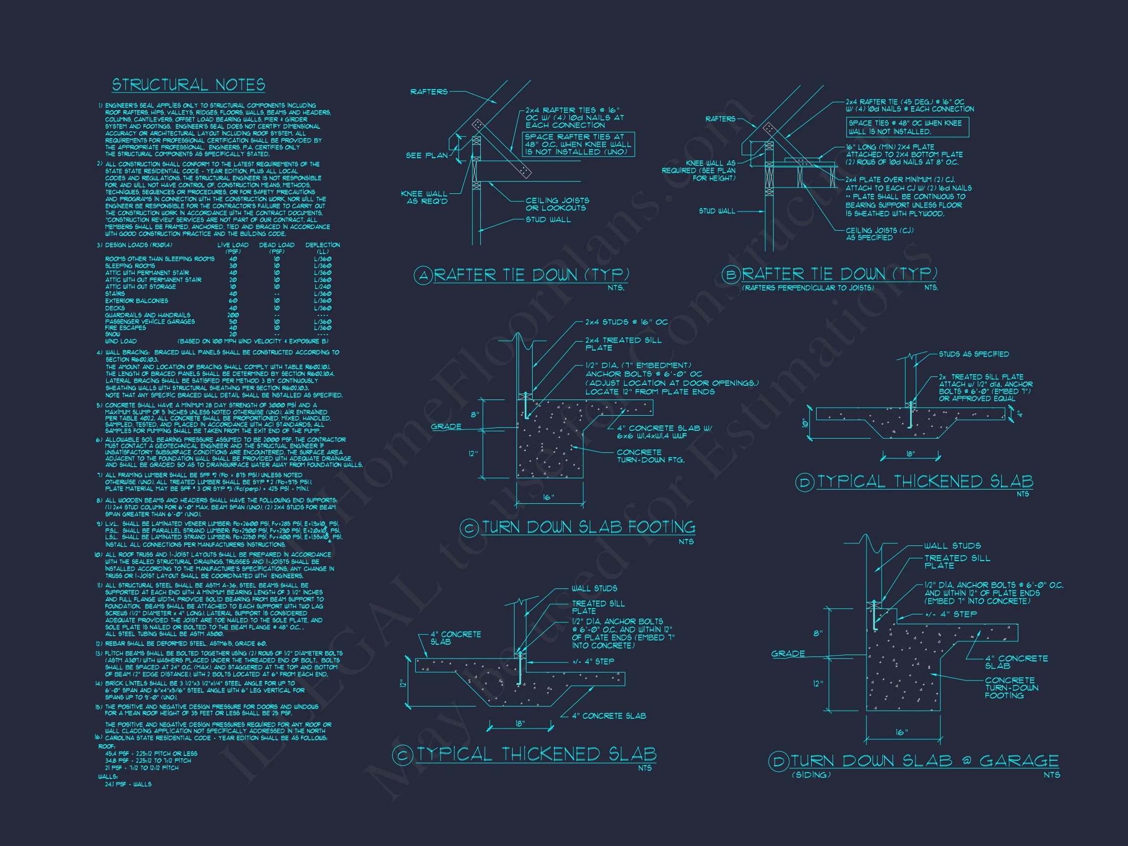 2-Floor CAD Blueprint Designs