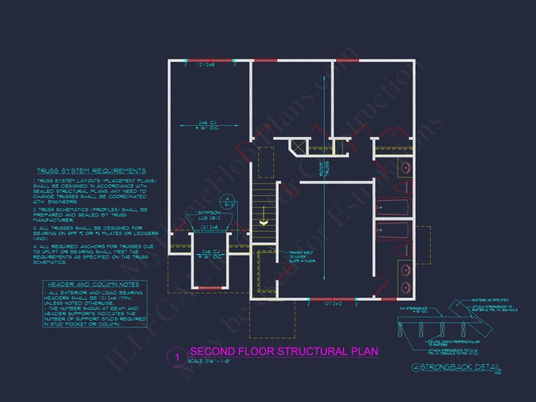 2-Floor CAD Blueprint Designs