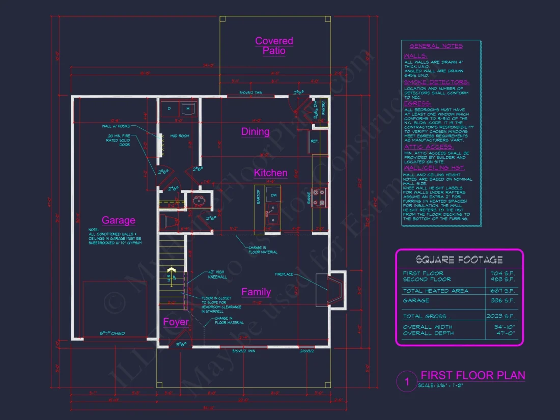 Modern Traditional house Plan