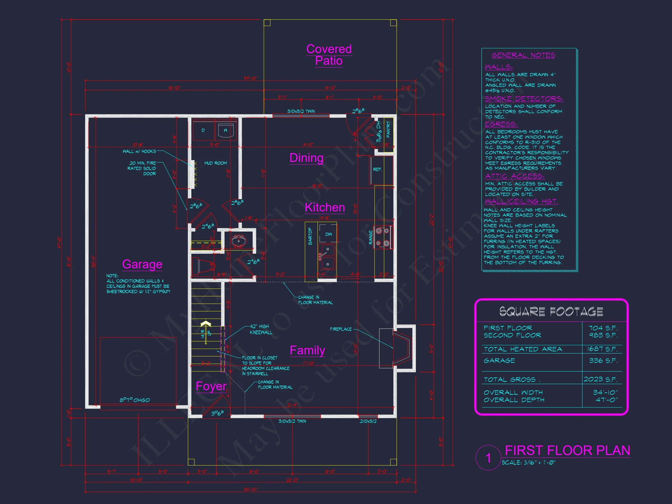 Modern Traditional house Plan