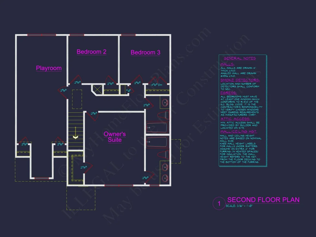 2-Floor CAD Blueprint Designs