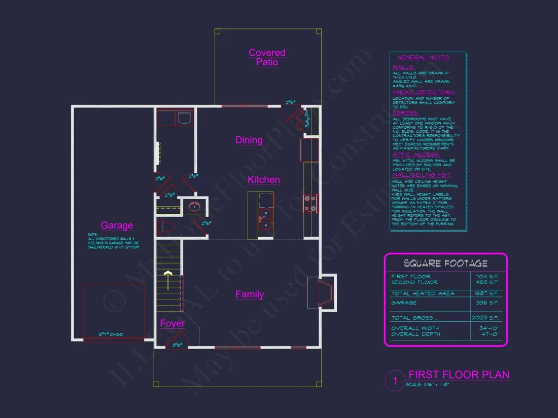 Modern Traditional house Plan