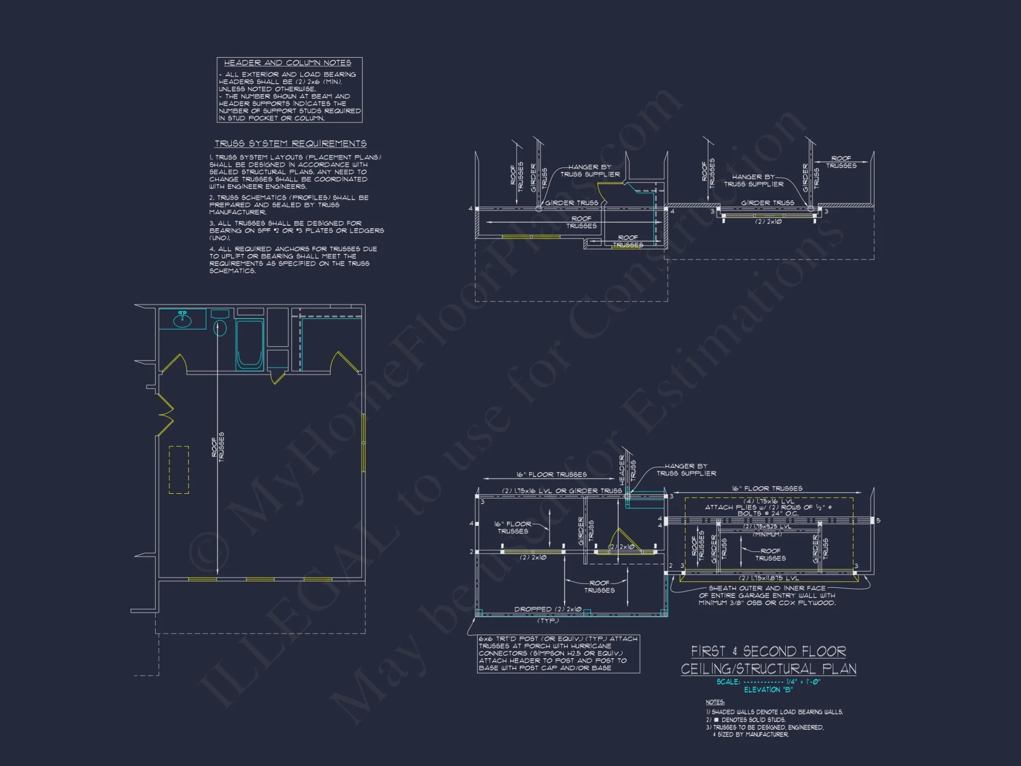 Modern Craftsman house Plan with CAD Features and Designs