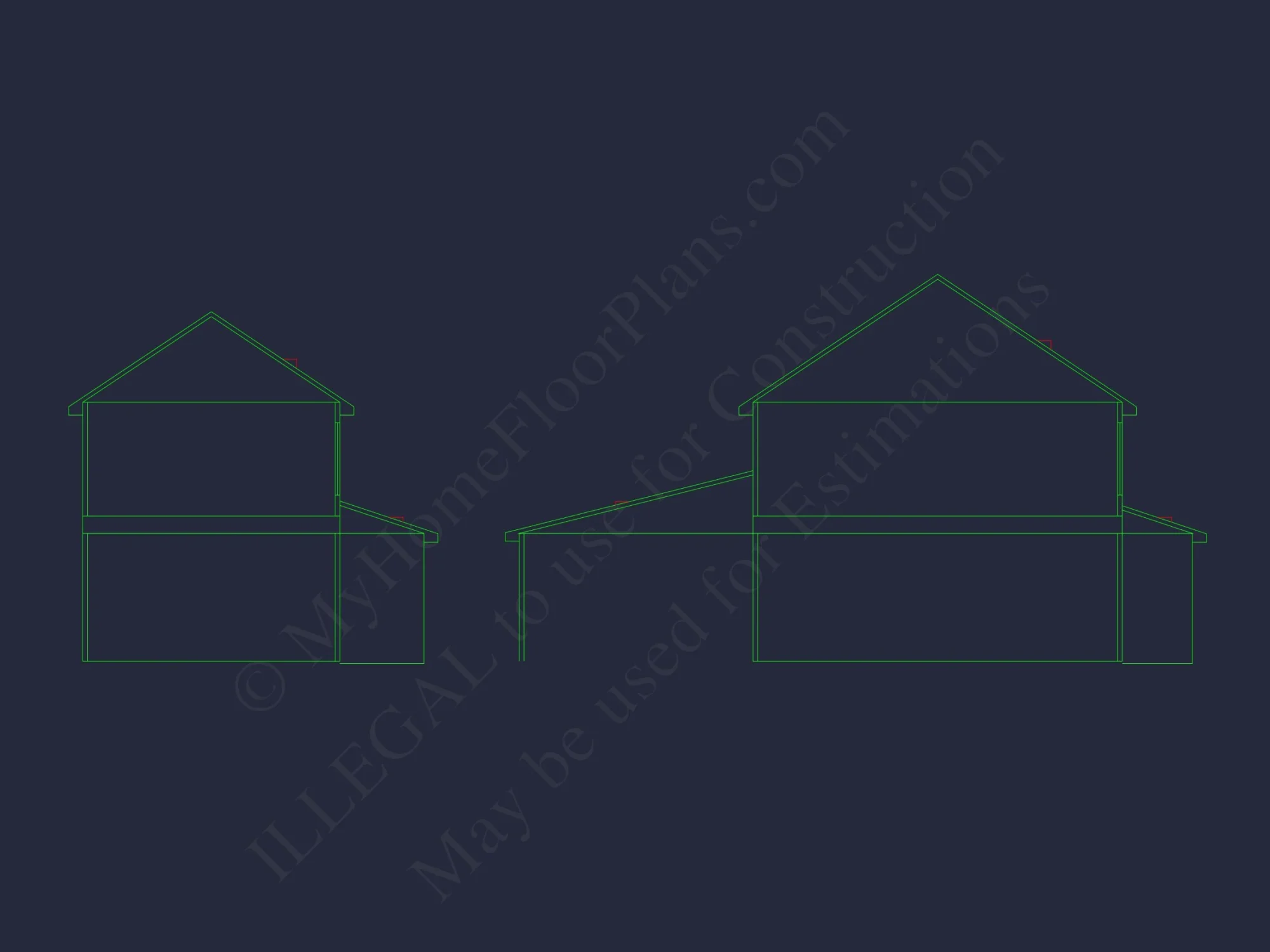Modern Craftsman house Plan with CAD Features and Designs