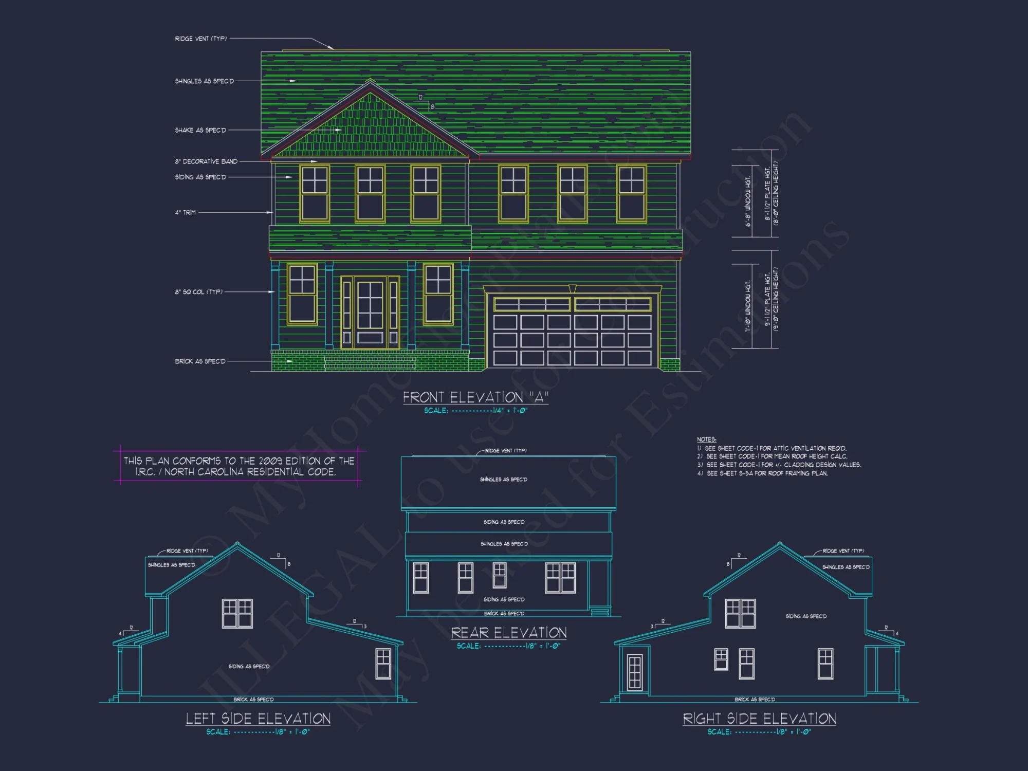 Modern Craftsman house Plan with CAD Features and Designs