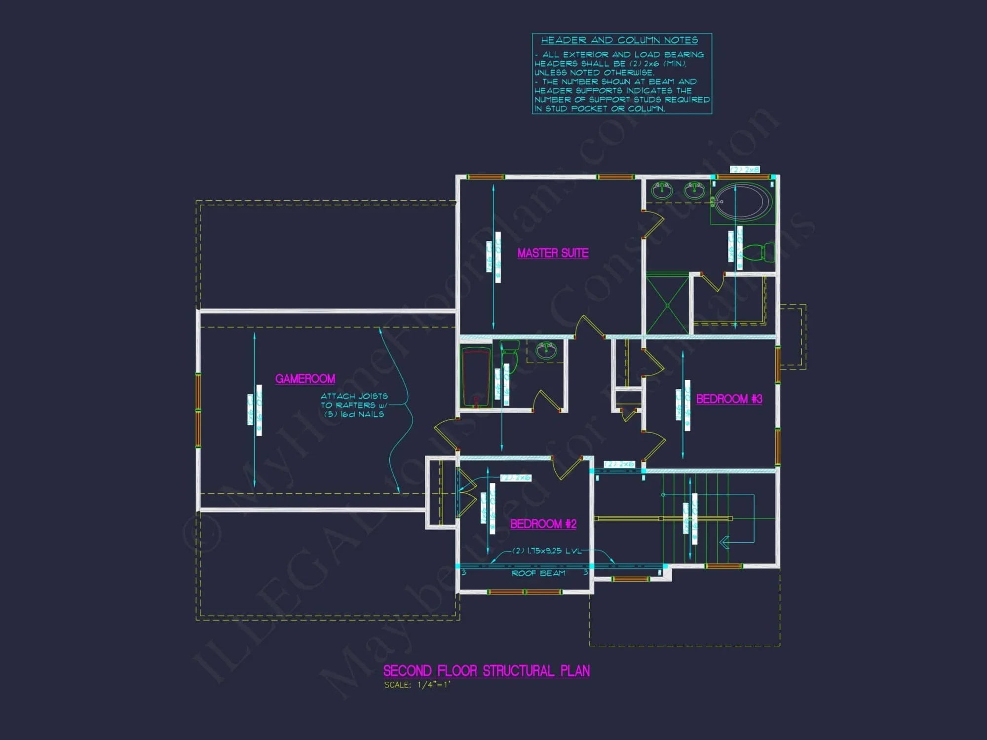 Classic 2-Story Floor Plan with CAD Blueprint