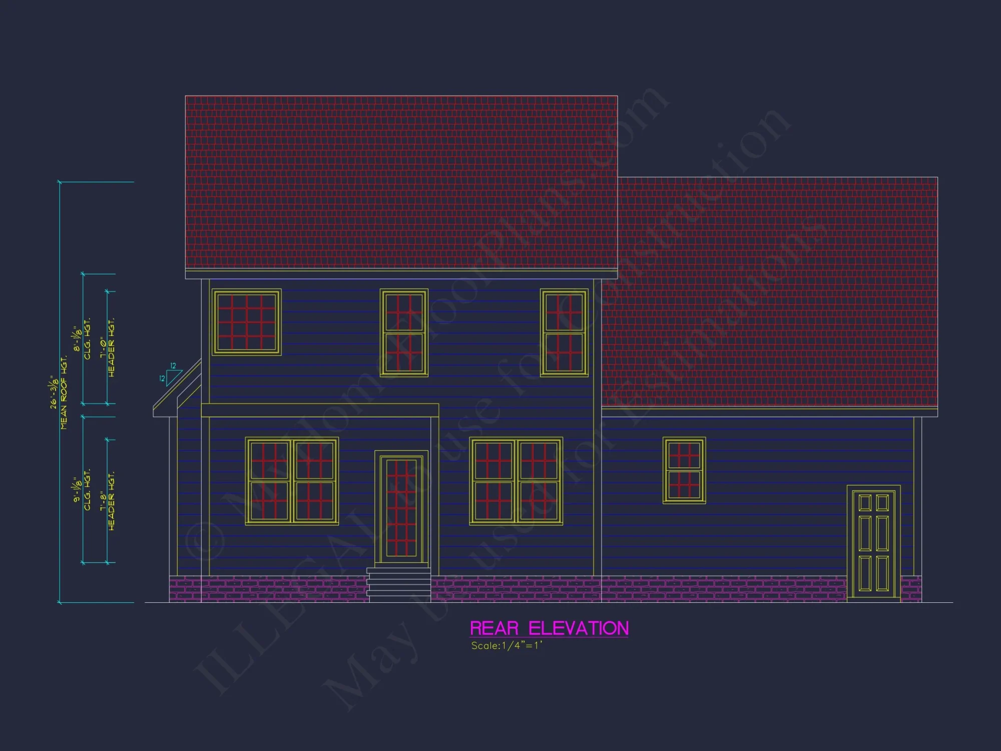 Classic 2-Story Floor Plan with CAD Blueprint