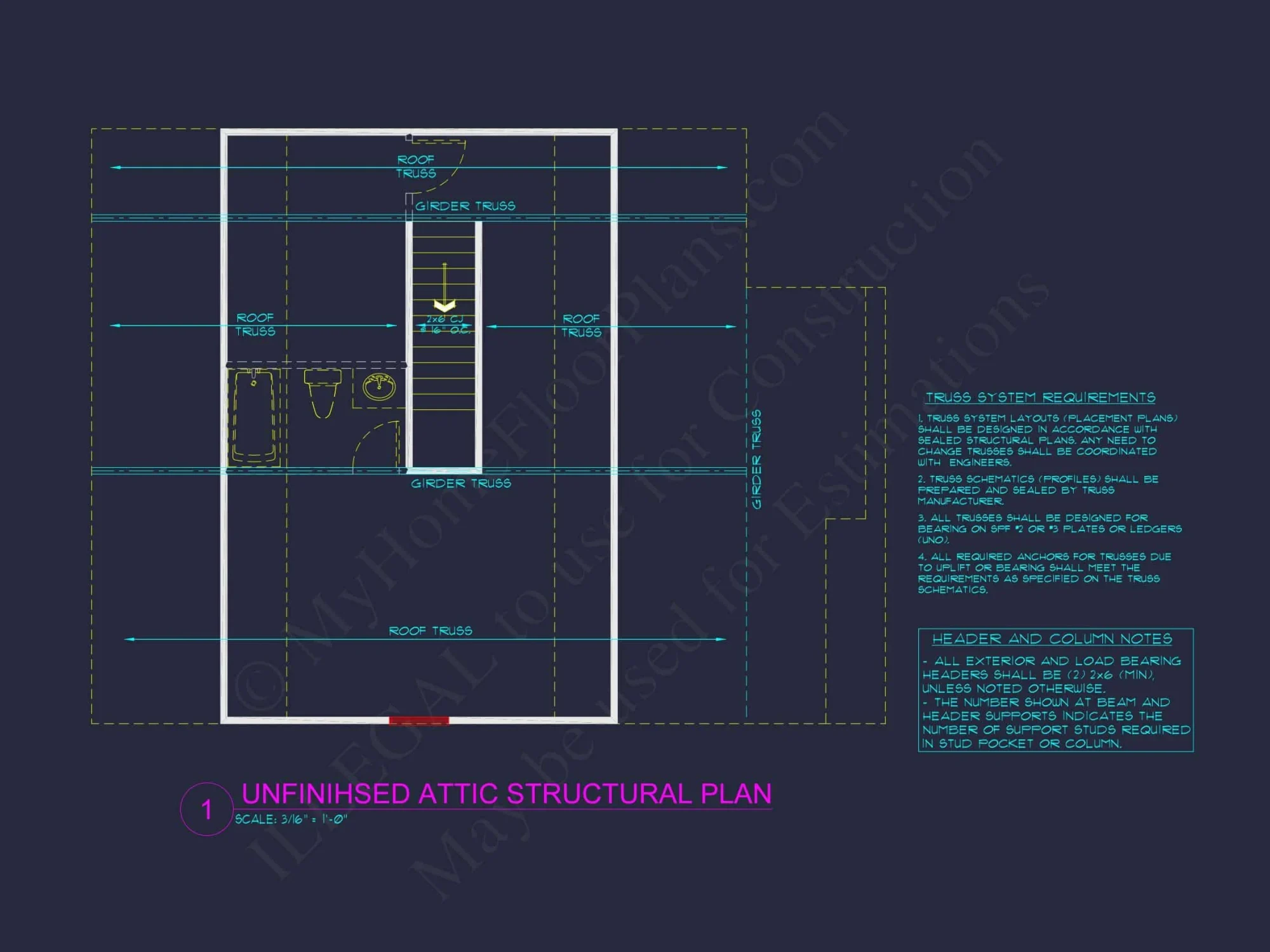 Efficient 2-Story house Plan with Modern CAD Blueprint Designs
