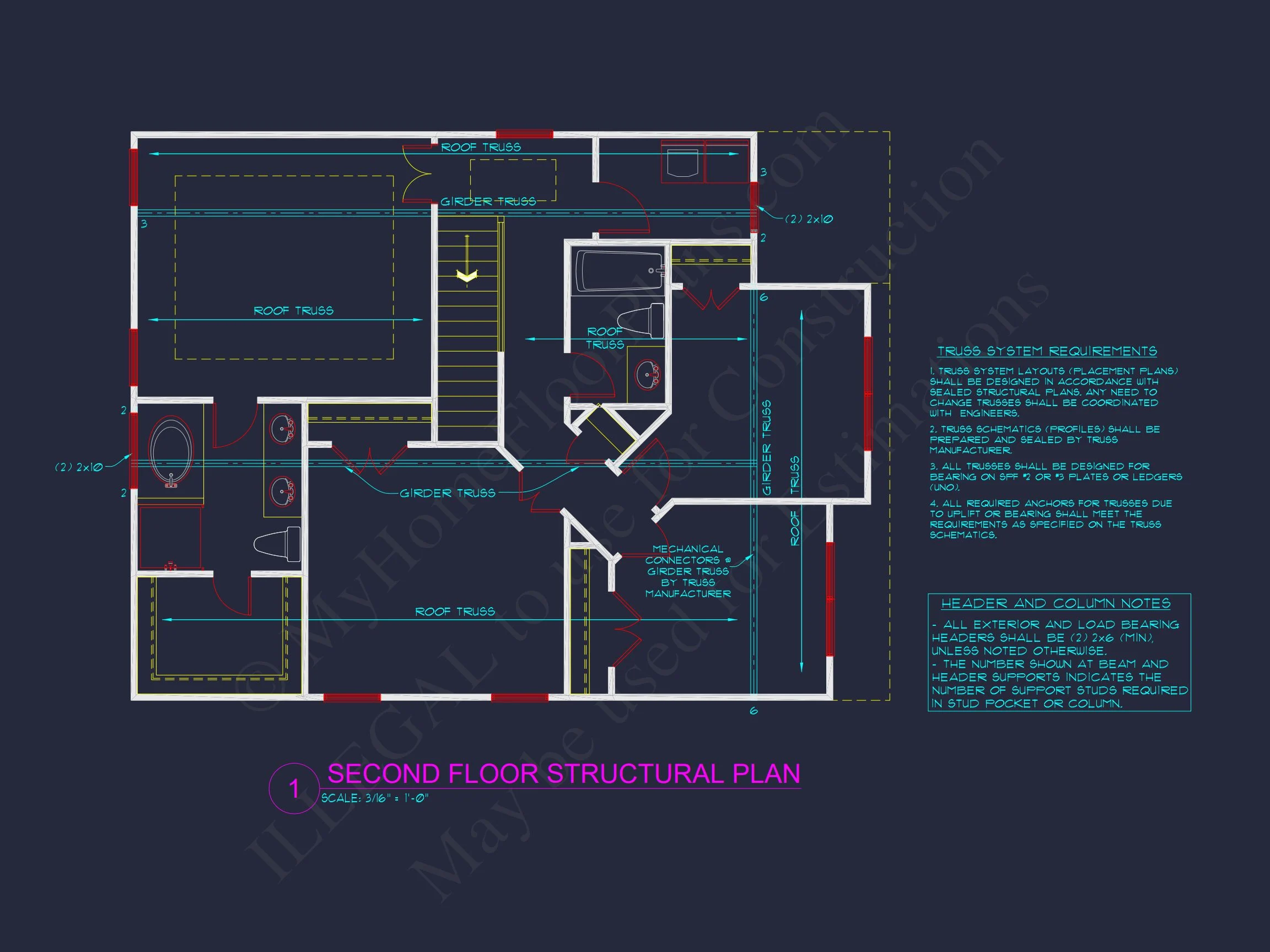 10-1779B HOUSE PLAN -Traditional Colonial Home Plan - 4-Bed, 2.5-Bath, 2,150 SF 9 Modern Craftsman house Plan with Open Floor and CAD Blueprint