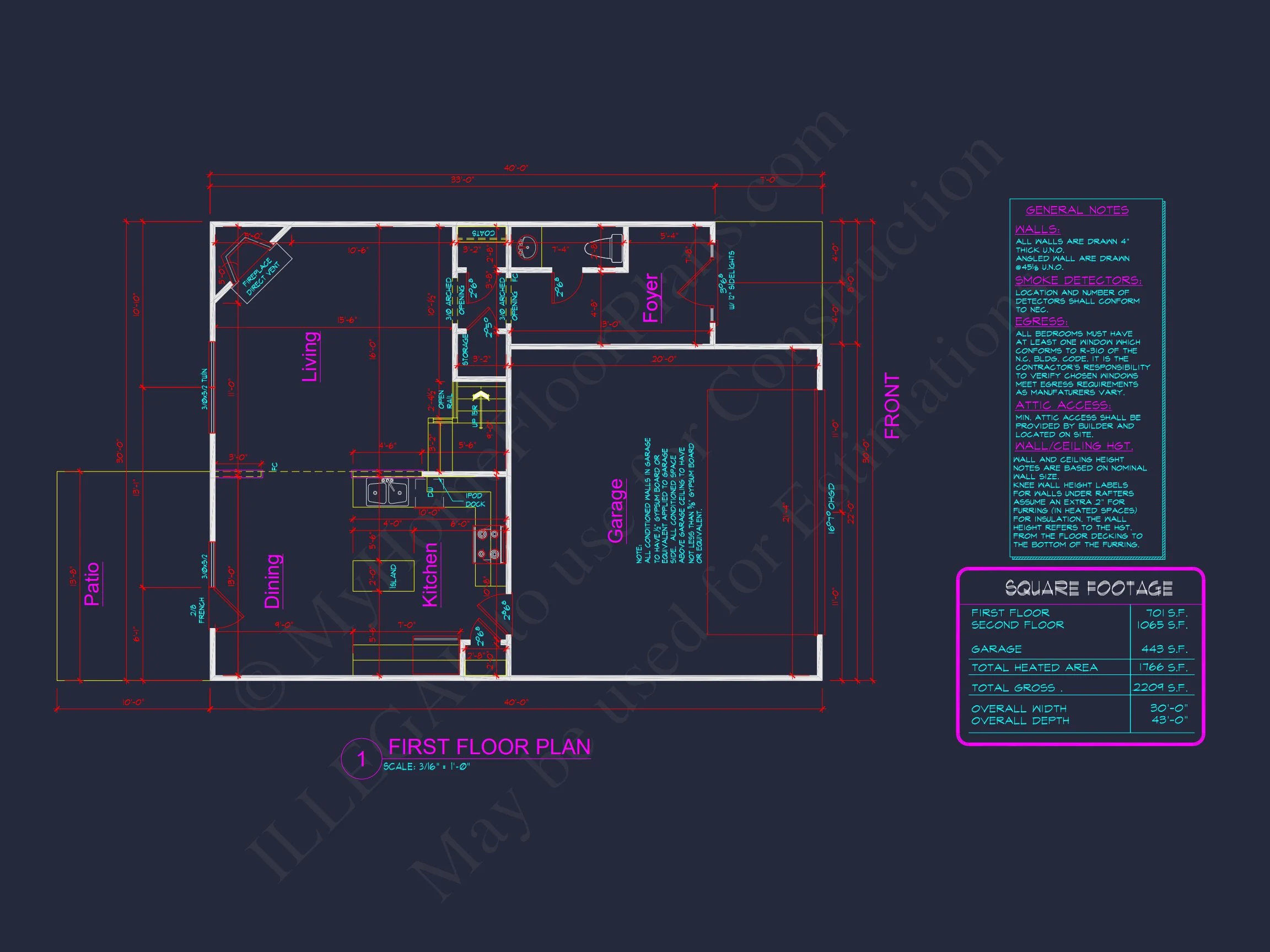 10-1779B HOUSE PLAN -Traditional Colonial Home Plan - 4-Bed, 2.5-Bath, 2,150 SF 5 Modern Craftsman house Plan with Open Floor and CAD Blueprint