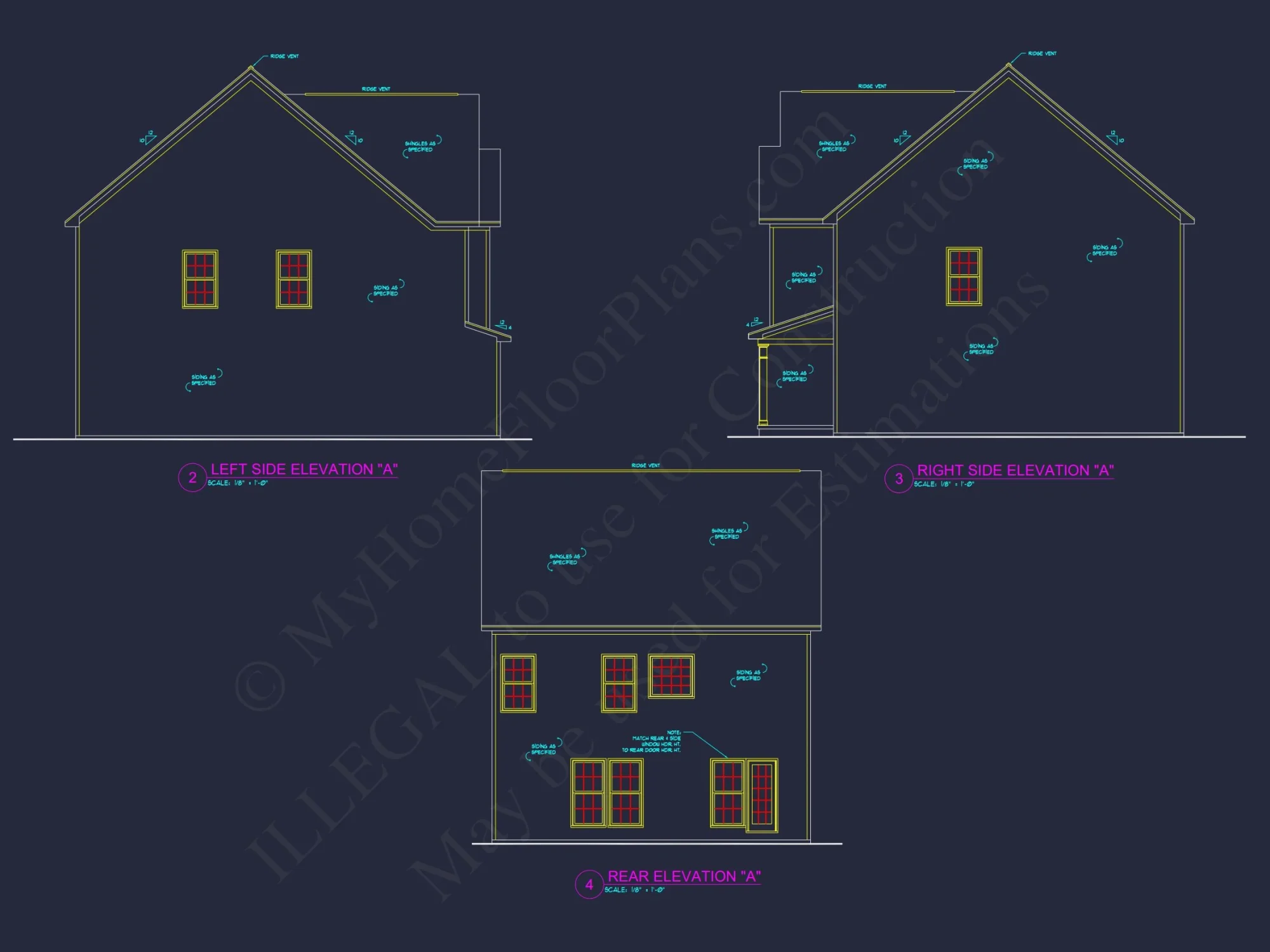 Modern Craftsman house Plan with Open Floor and CAD Blueprint