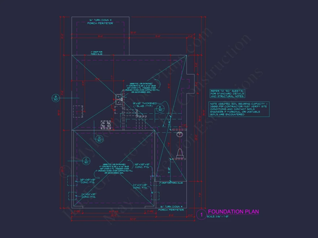 Modern Suburban house Plan with 2 Floors and Open Layout