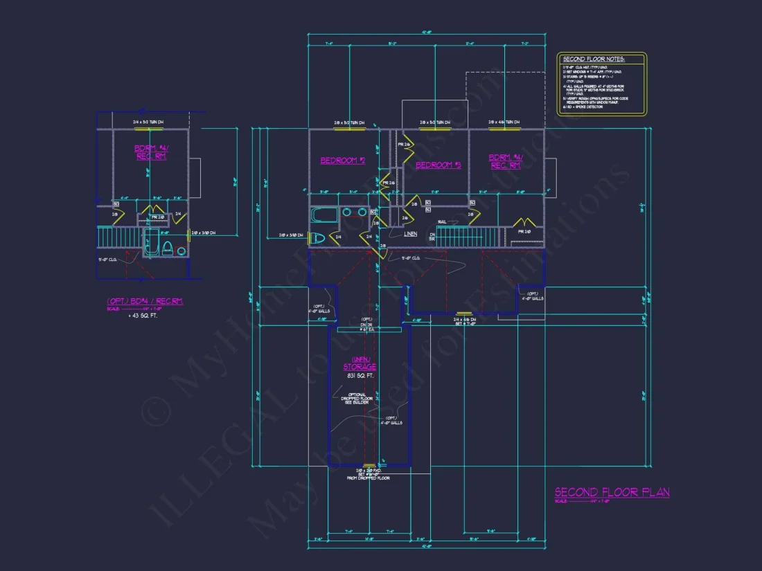 2-Story Craftsman house Plan Blueprint with Garage & Features