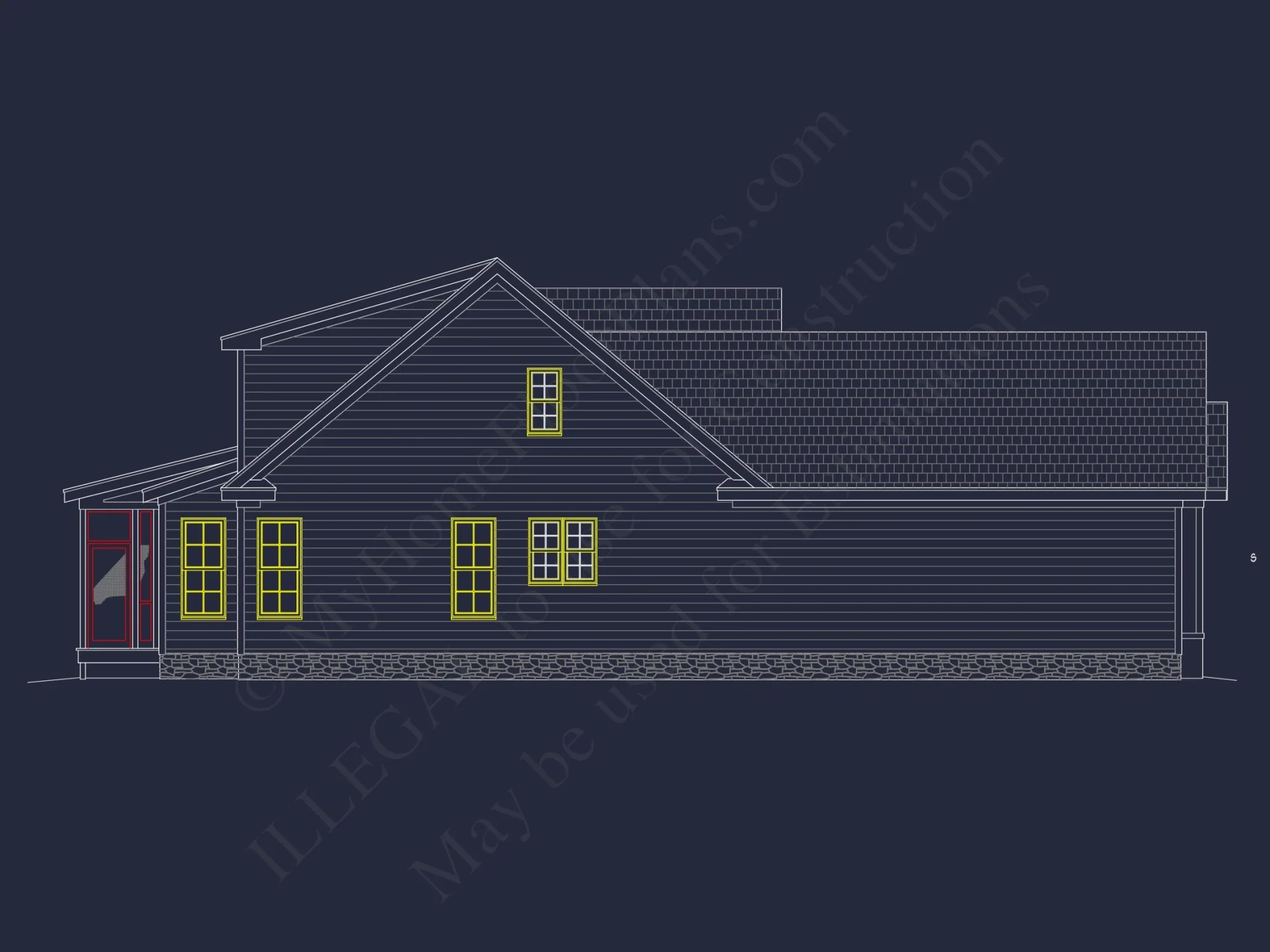 2-Story Craftsman house Plan Blueprint with Garage & Features