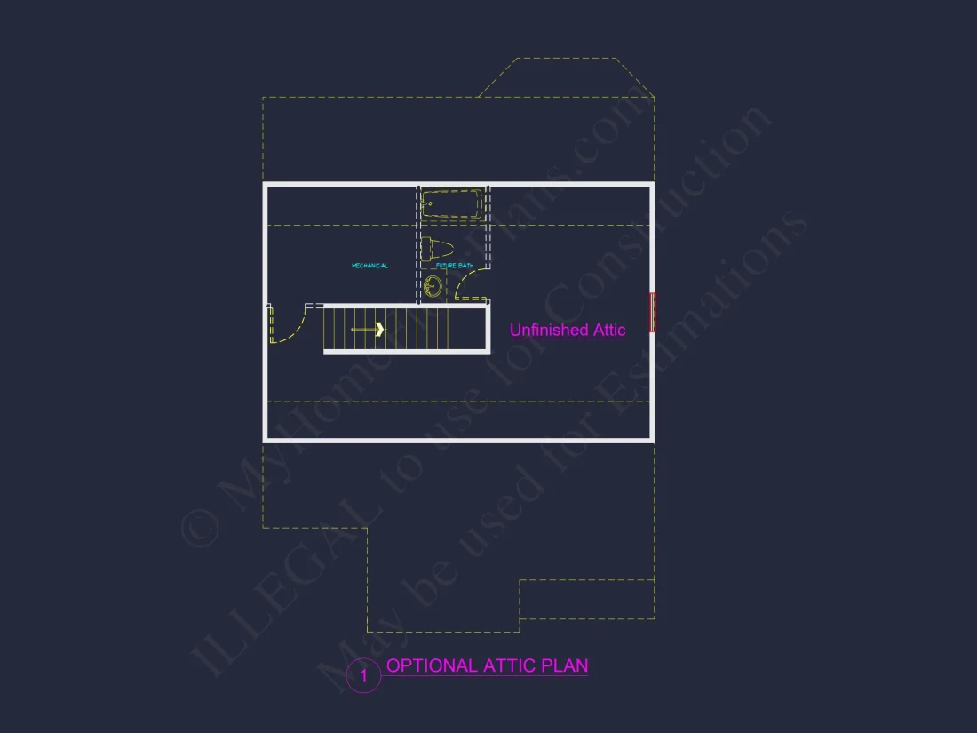 Traditional Craftsman house Floor Plan with Architectural Designs