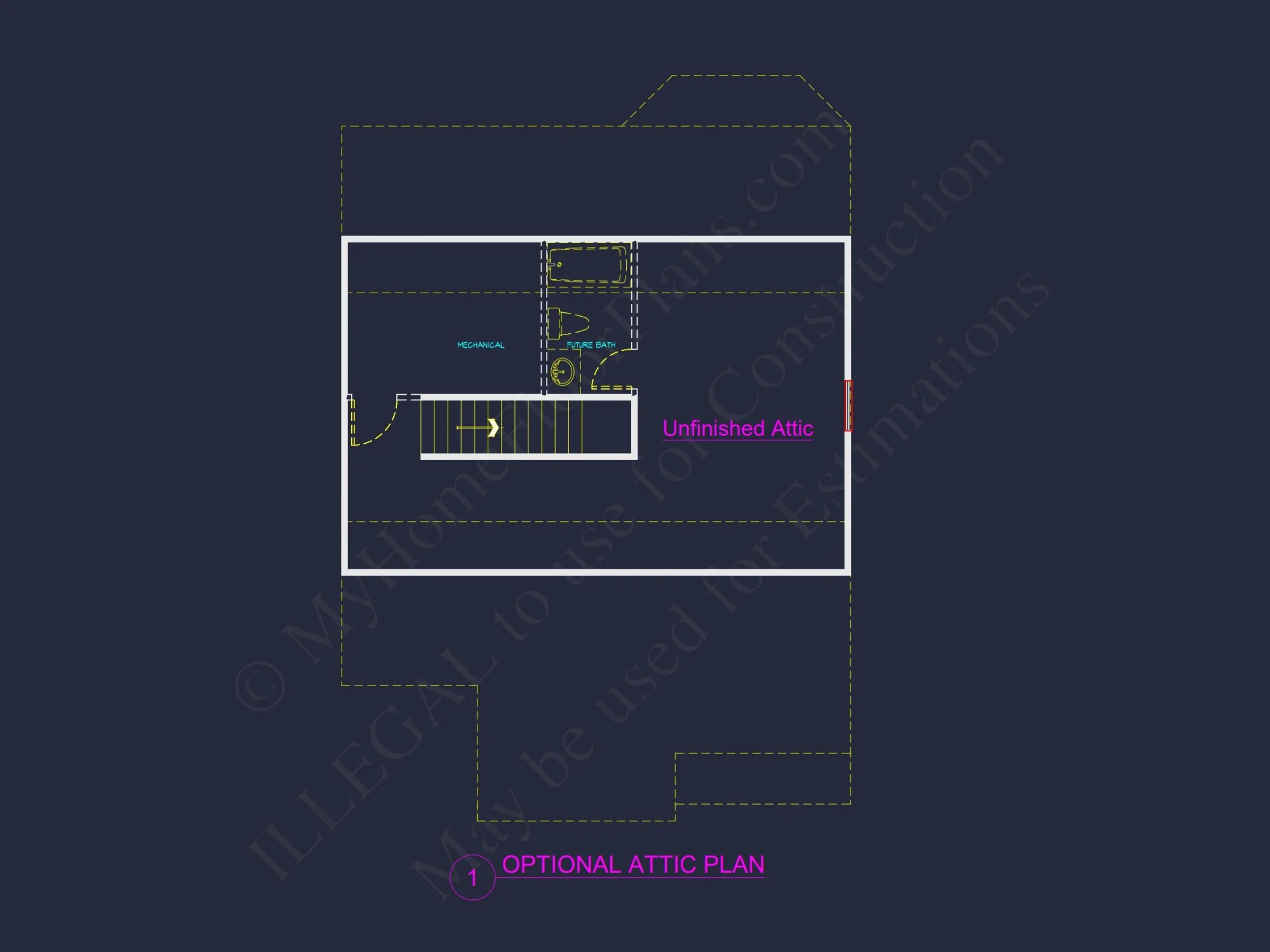 Traditional Craftsman house Floor Plan with Architectural Designs