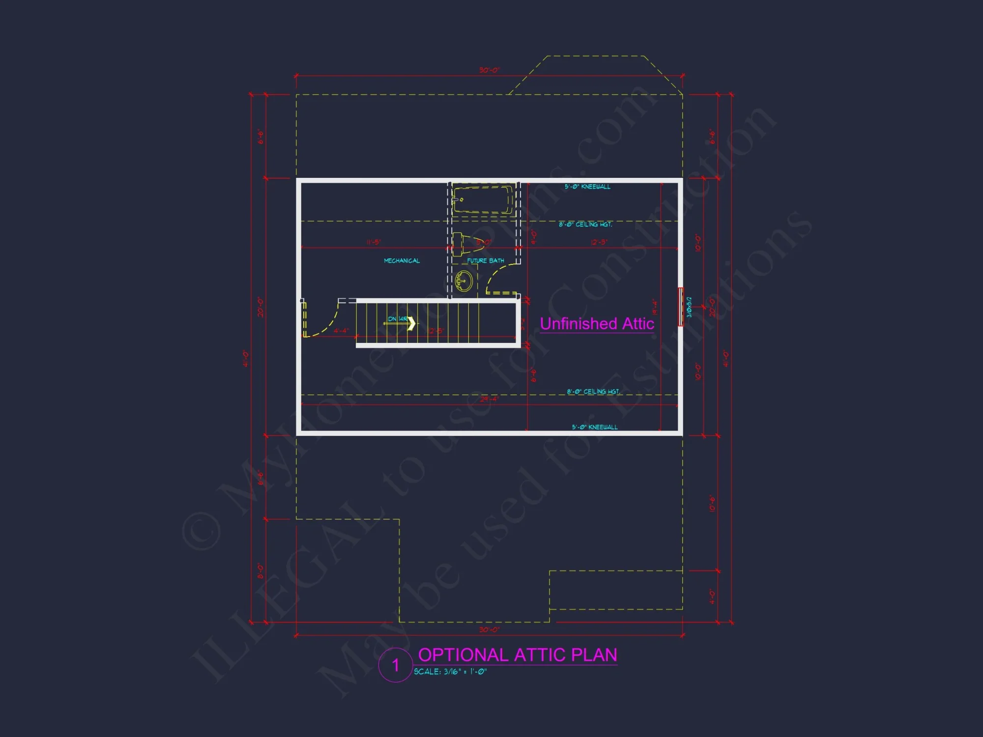 Traditional Craftsman house Floor Plan with Architectural Designs