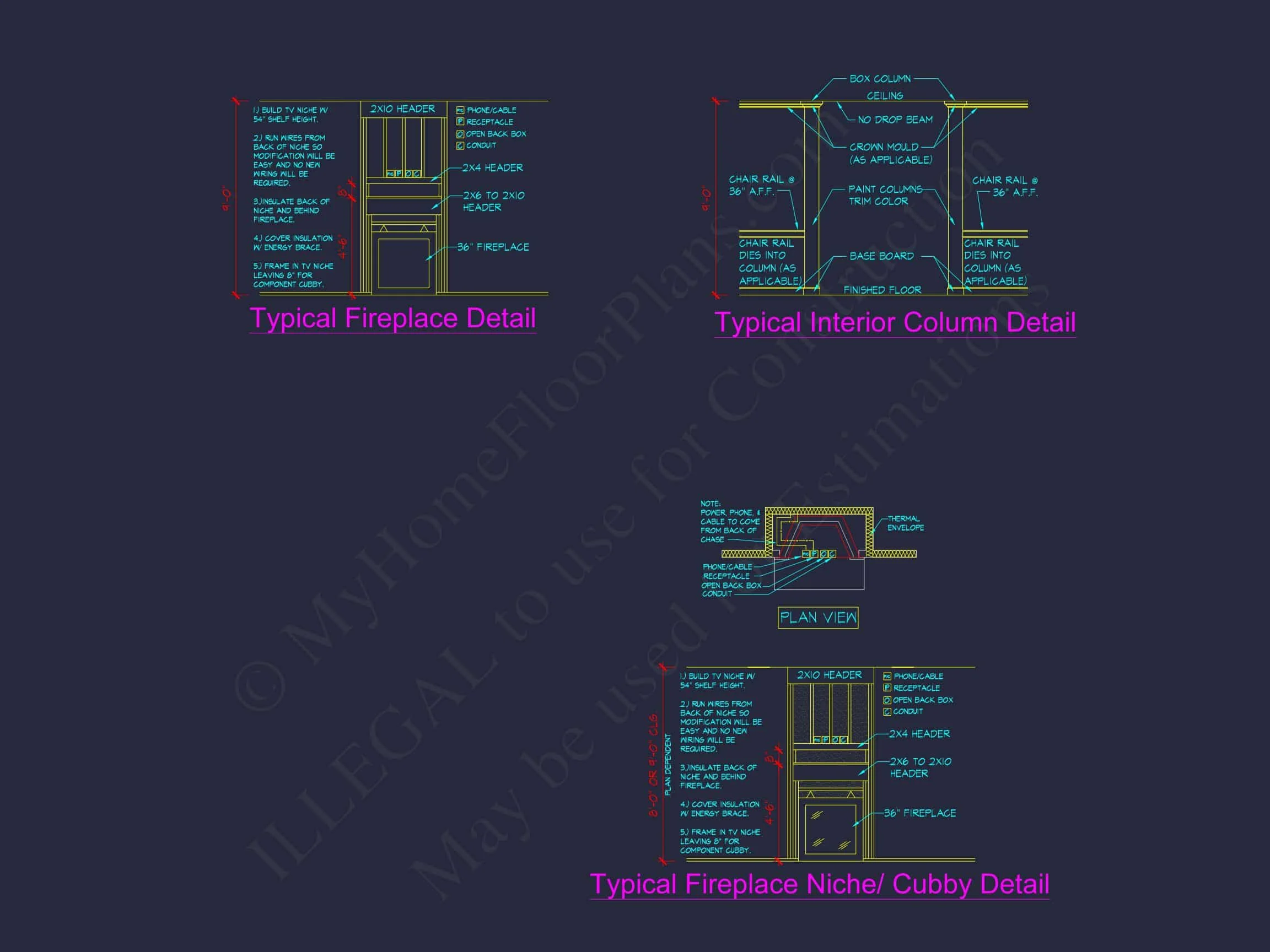 10-1625 HOUSE PLAN -Traditional Colonial Home Plan - 3-Bed, 2.5-Bath, 1,759 SF 7 Modern Suburban house Plan: 2-Story Blueprint with CAD Designs