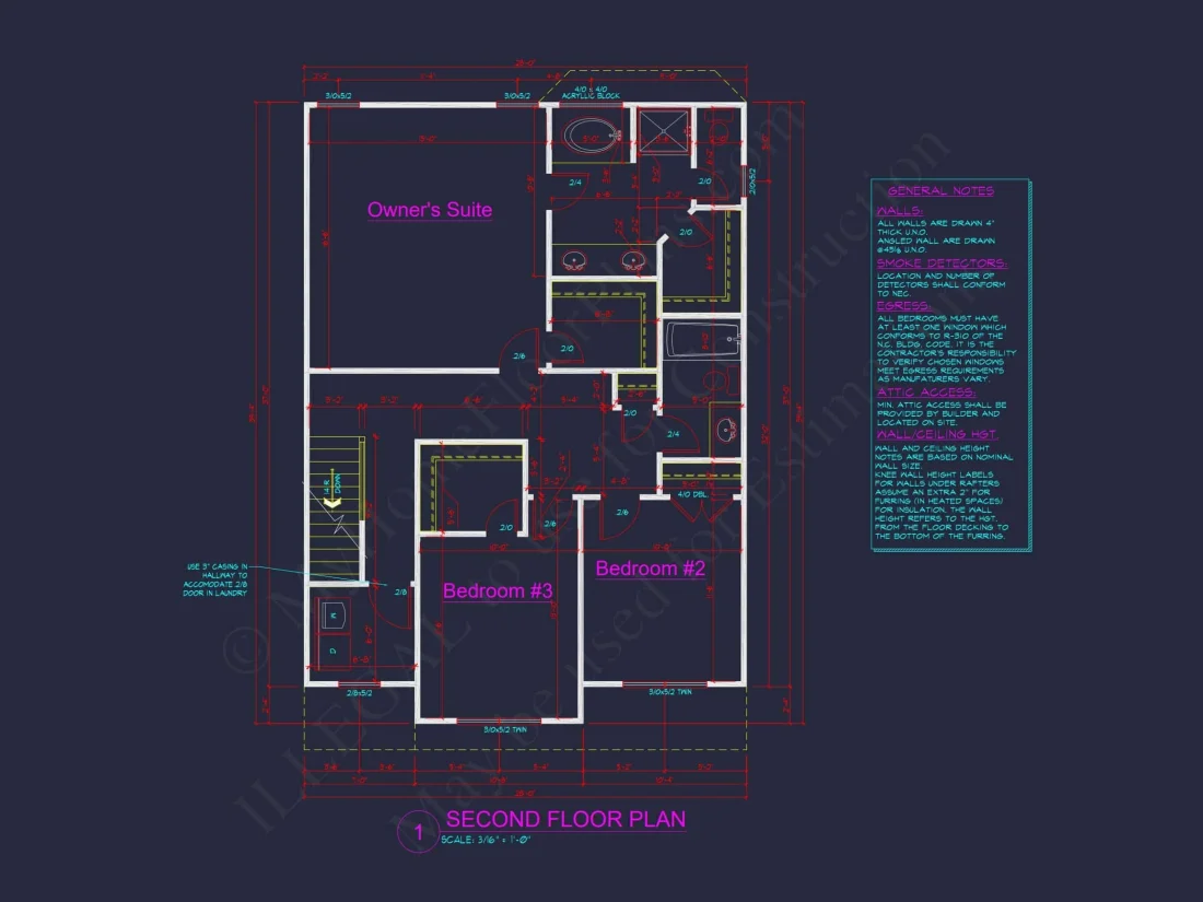 Modern Suburban house Plan: 2-Story Blueprint with CAD Designs