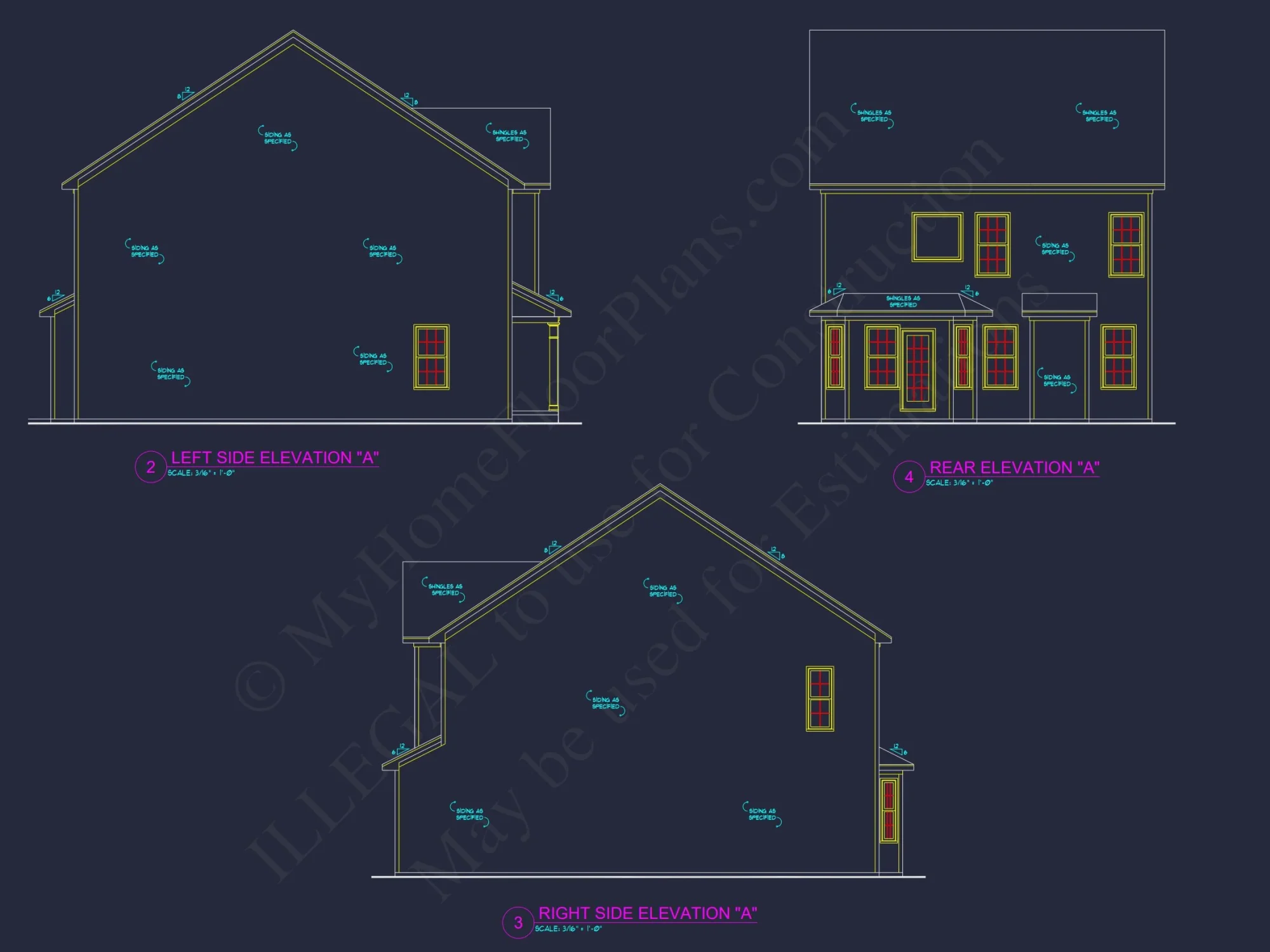 Modern Suburban house Plan: 2-Story Blueprint with CAD Designs