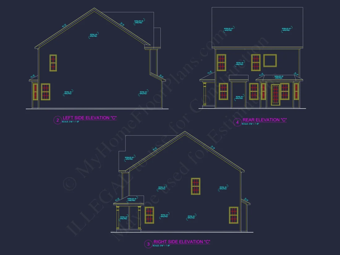 Modern house Plan with CAD Designs and Blueprint Flexibility