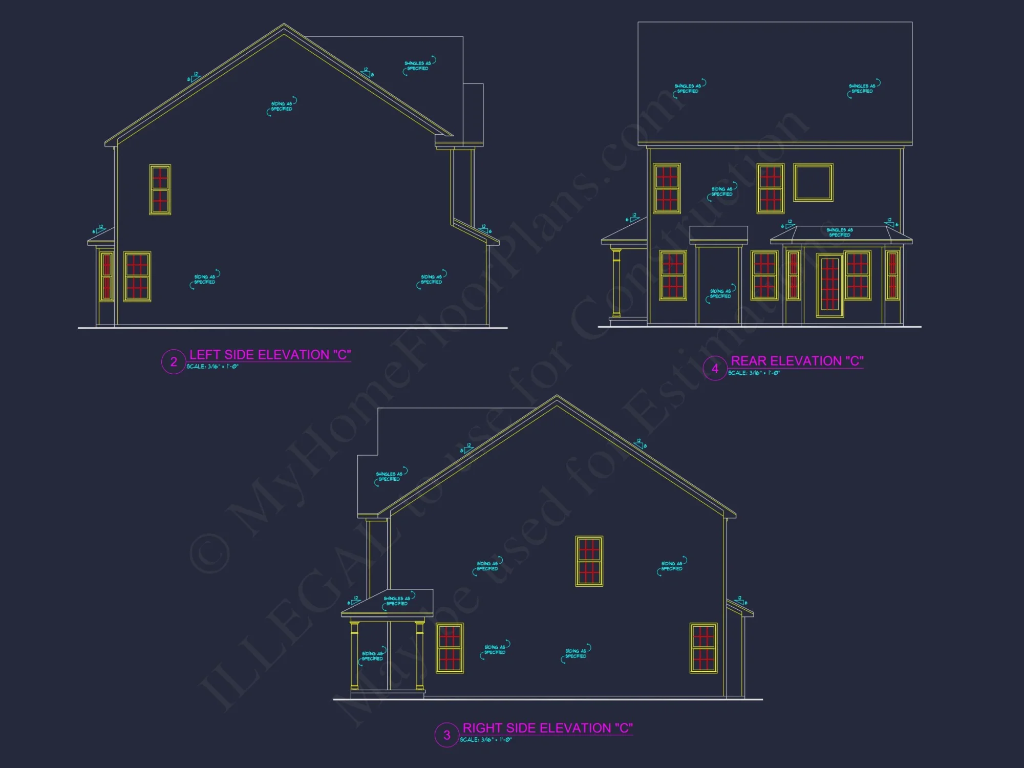 Modern house Plan with CAD Designs and Blueprint Flexibility