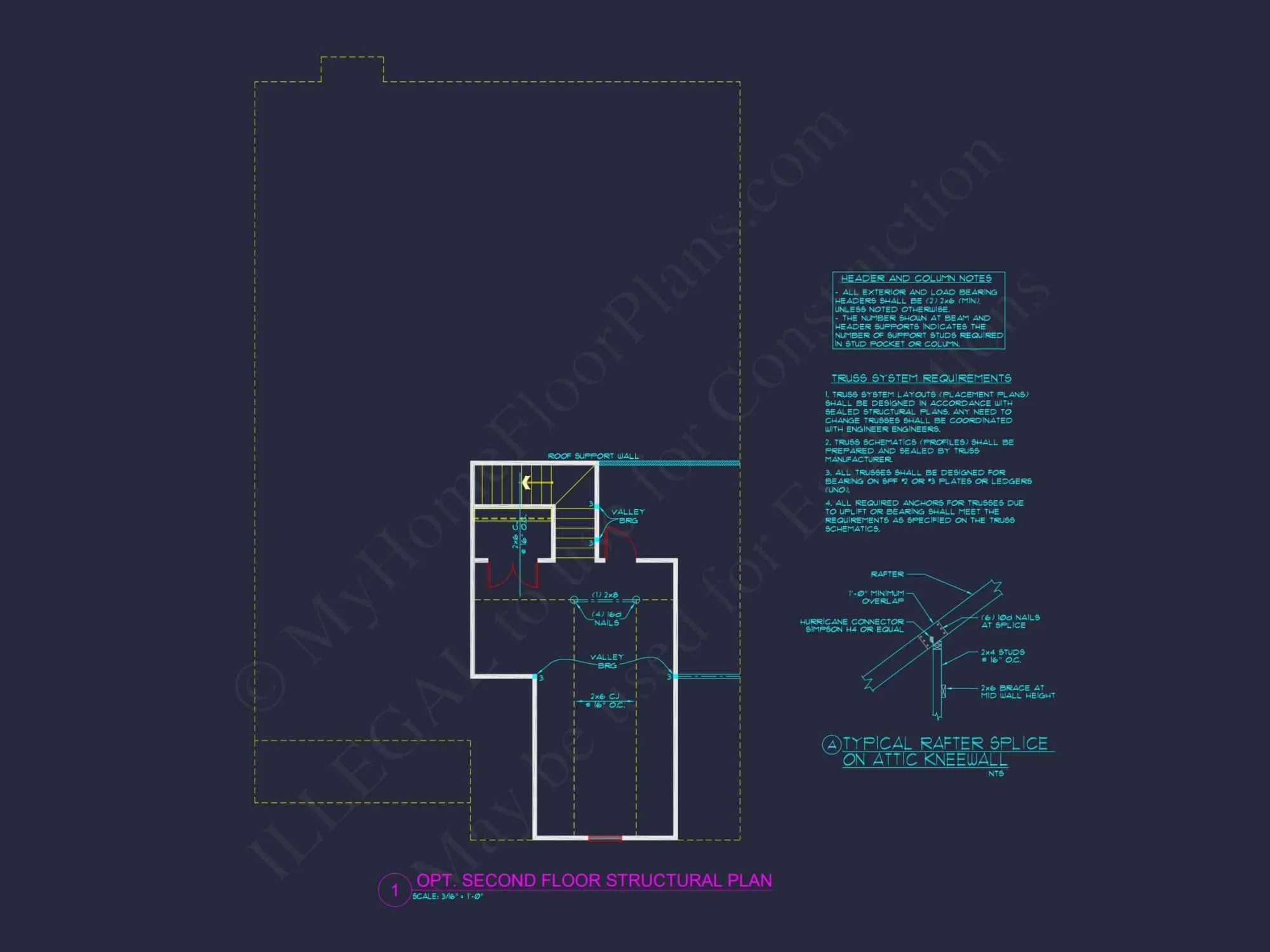 Crafted house Floor Plan with Blueprint & CAD Design