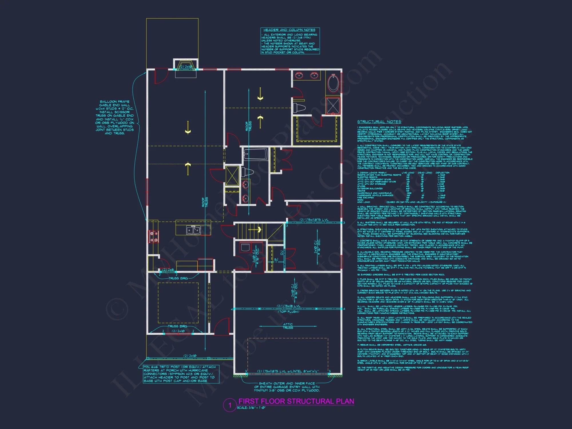 Crafted house Floor Plan with Blueprint & CAD Design