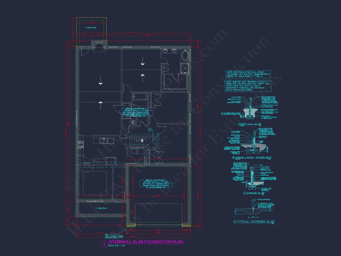 Crafted house Floor Plan with Blueprint & CAD Design