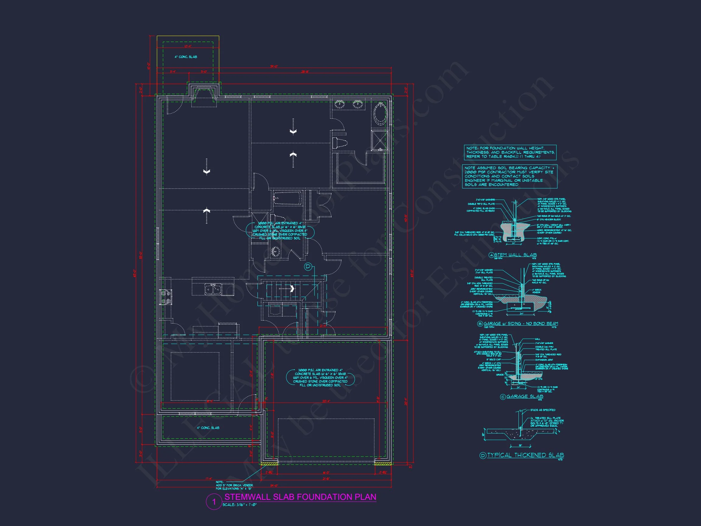 Crafted house Floor Plan with Blueprint & CAD Design